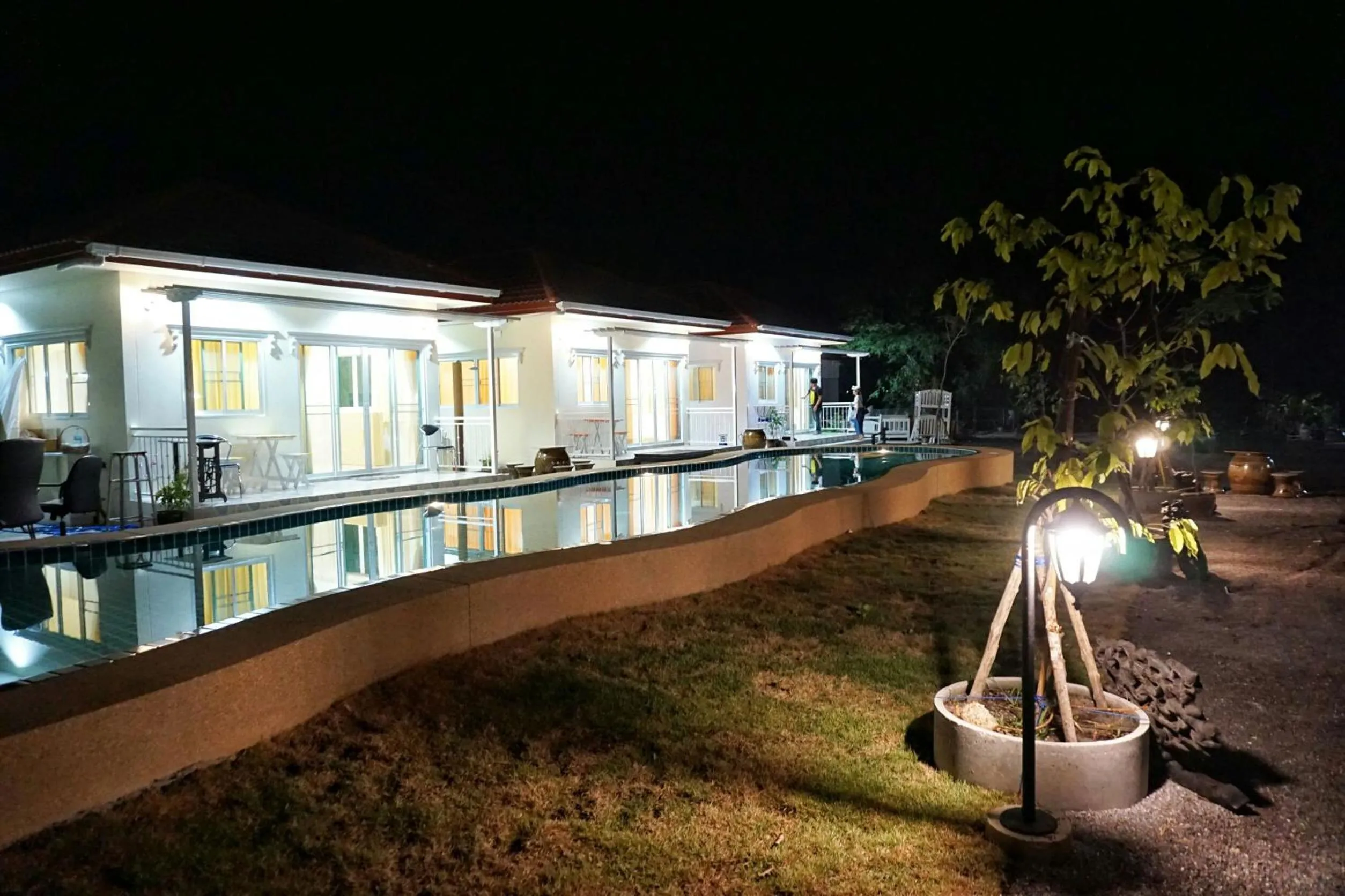 Property building in Sky and water resort