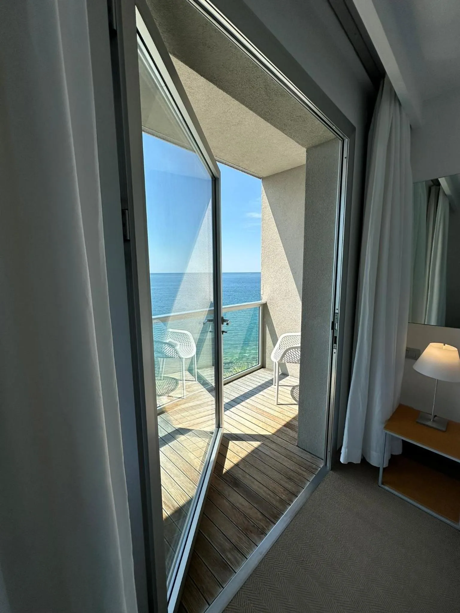 Balcony/Terrace, Bed in Hotel Miramare - Adults Only con Private Spa