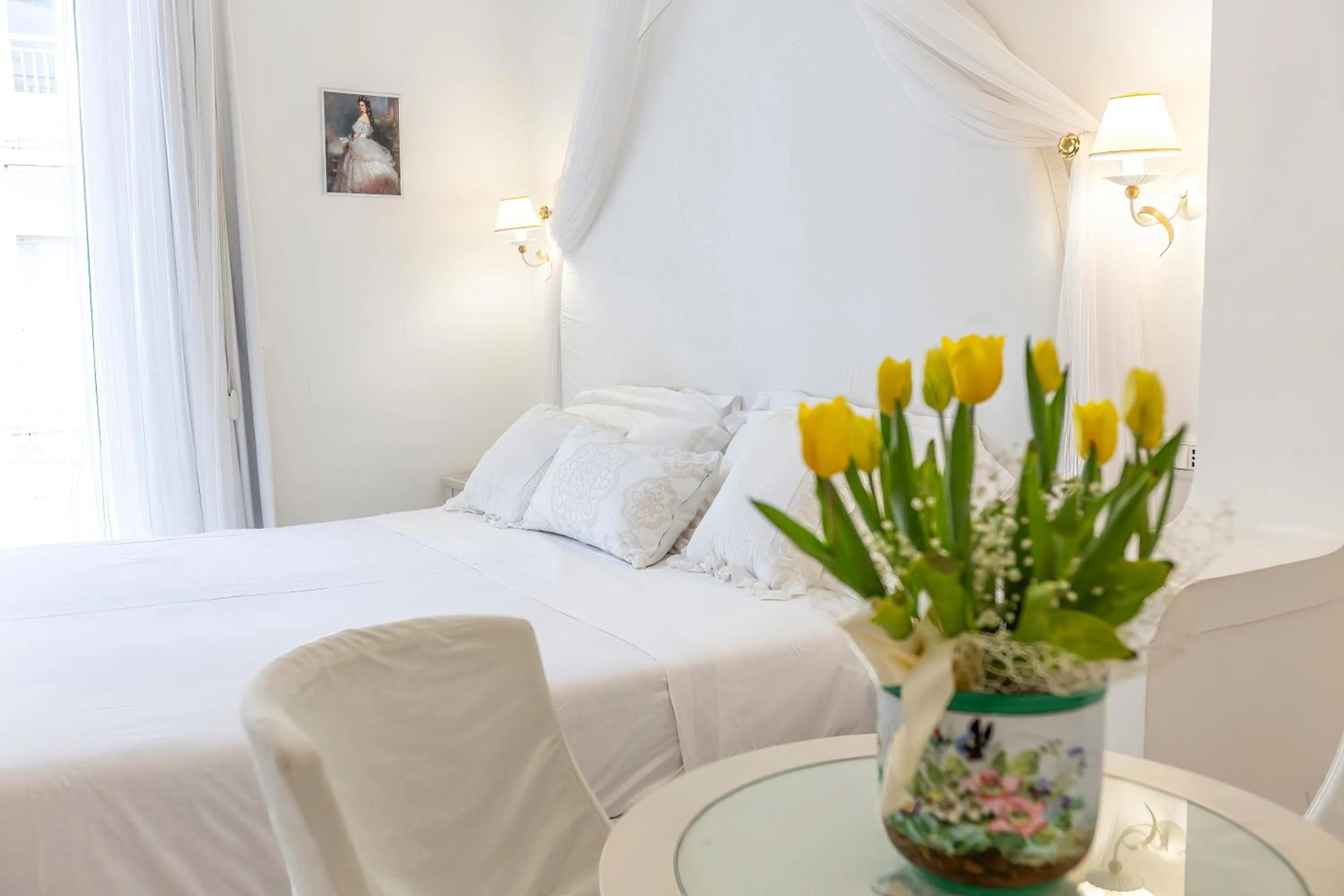 Bed in Hotel Al Cavallino Bianco