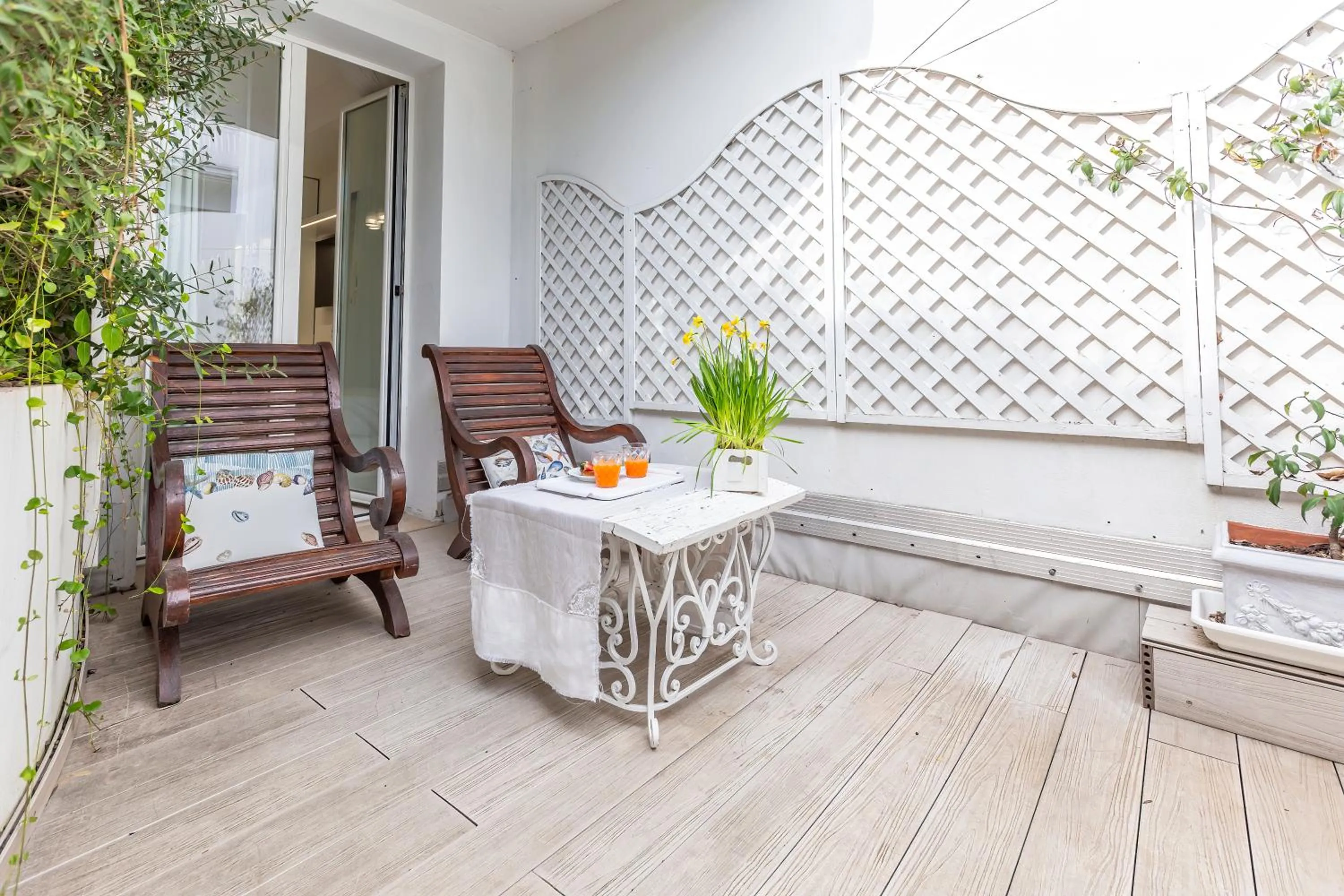 Balcony/Terrace in Hotel Al Cavallino Bianco