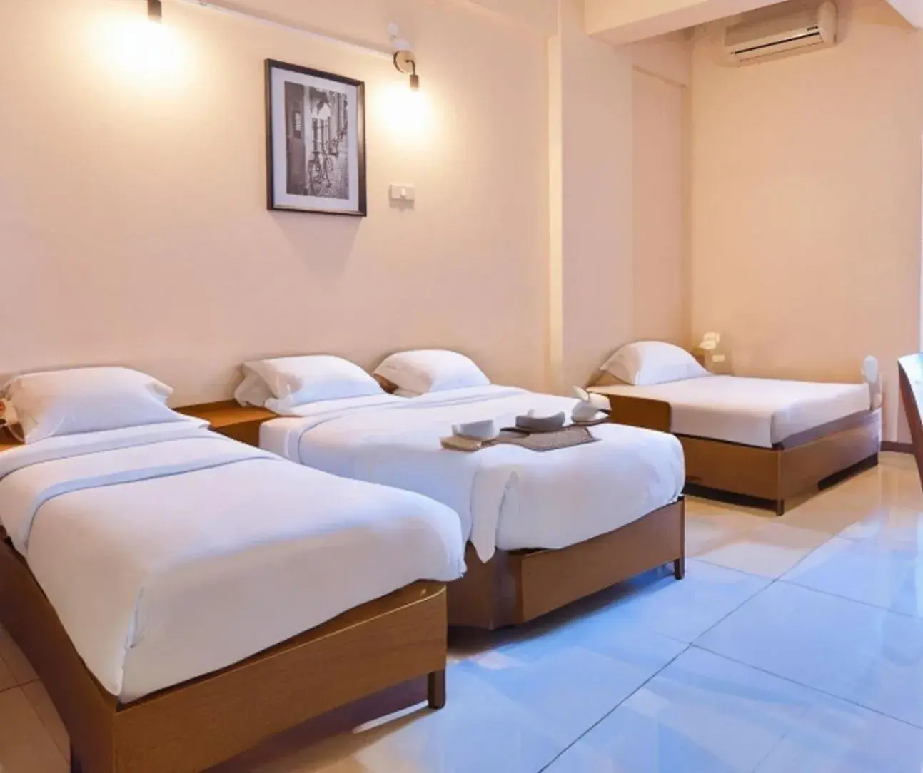 Bed in SCN City Hotel Banchang
