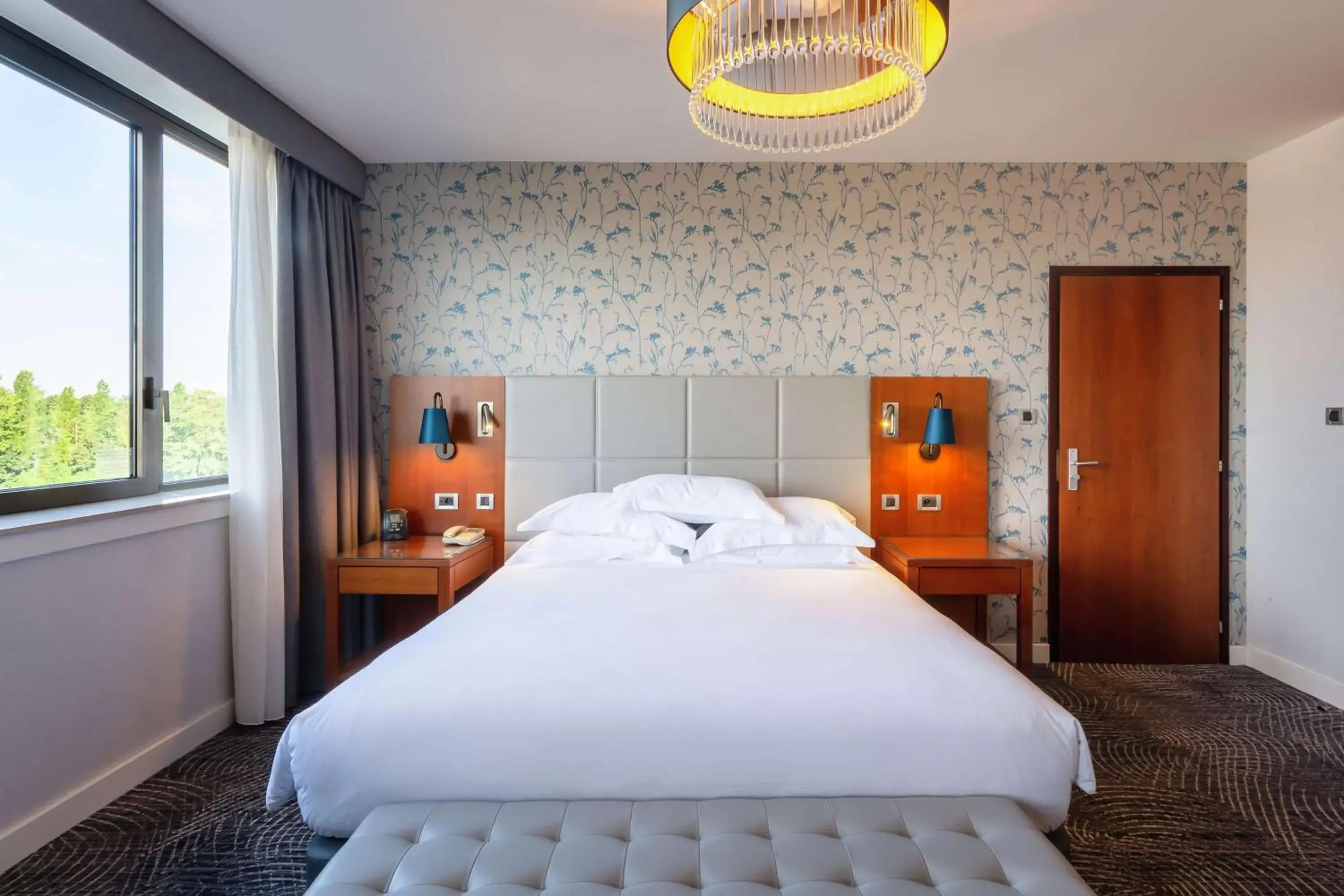 Bed in Hilton Strasbourg Bed in Hilton Strasbourg