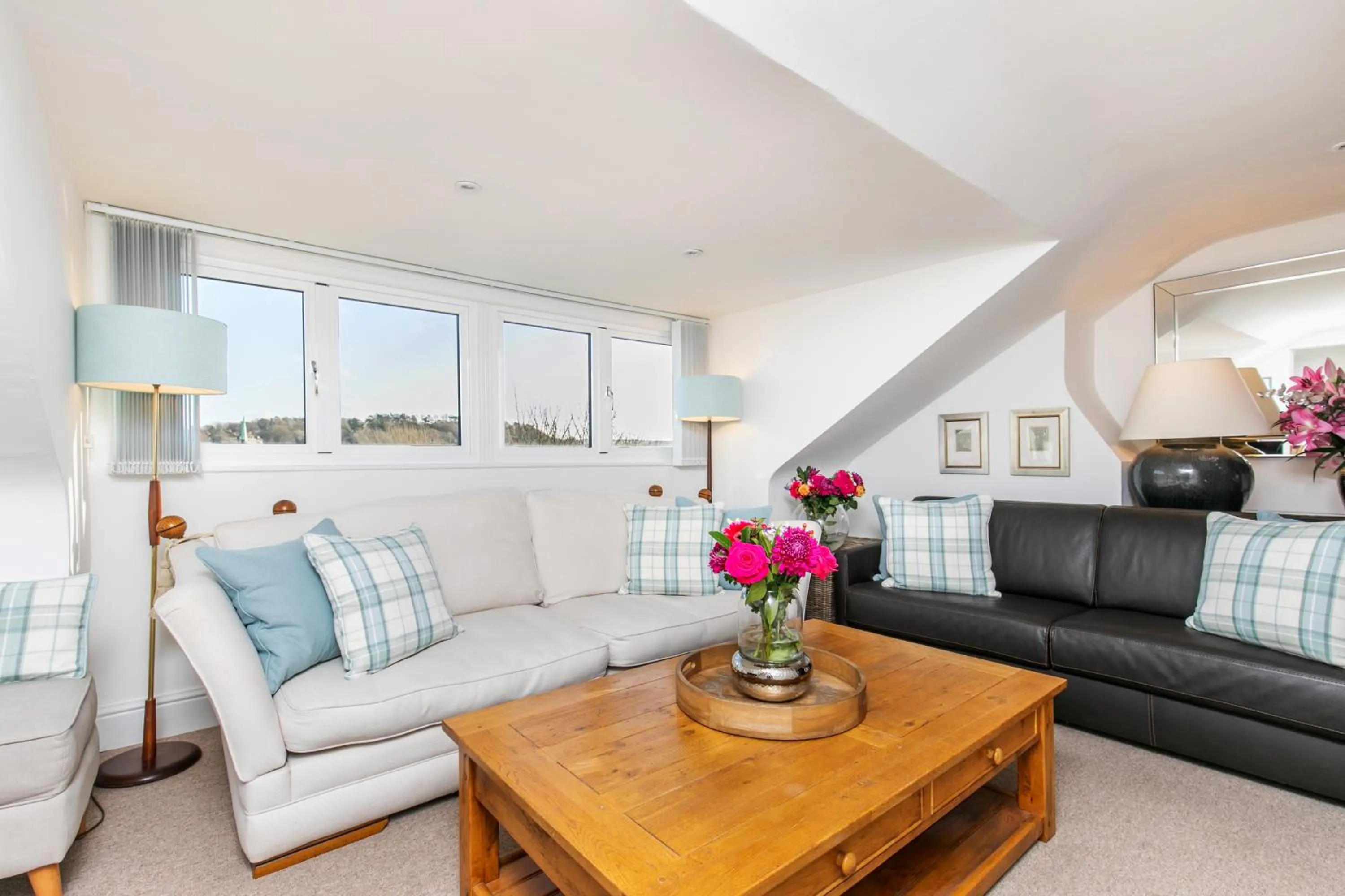 Living room in The Sky Penthouse