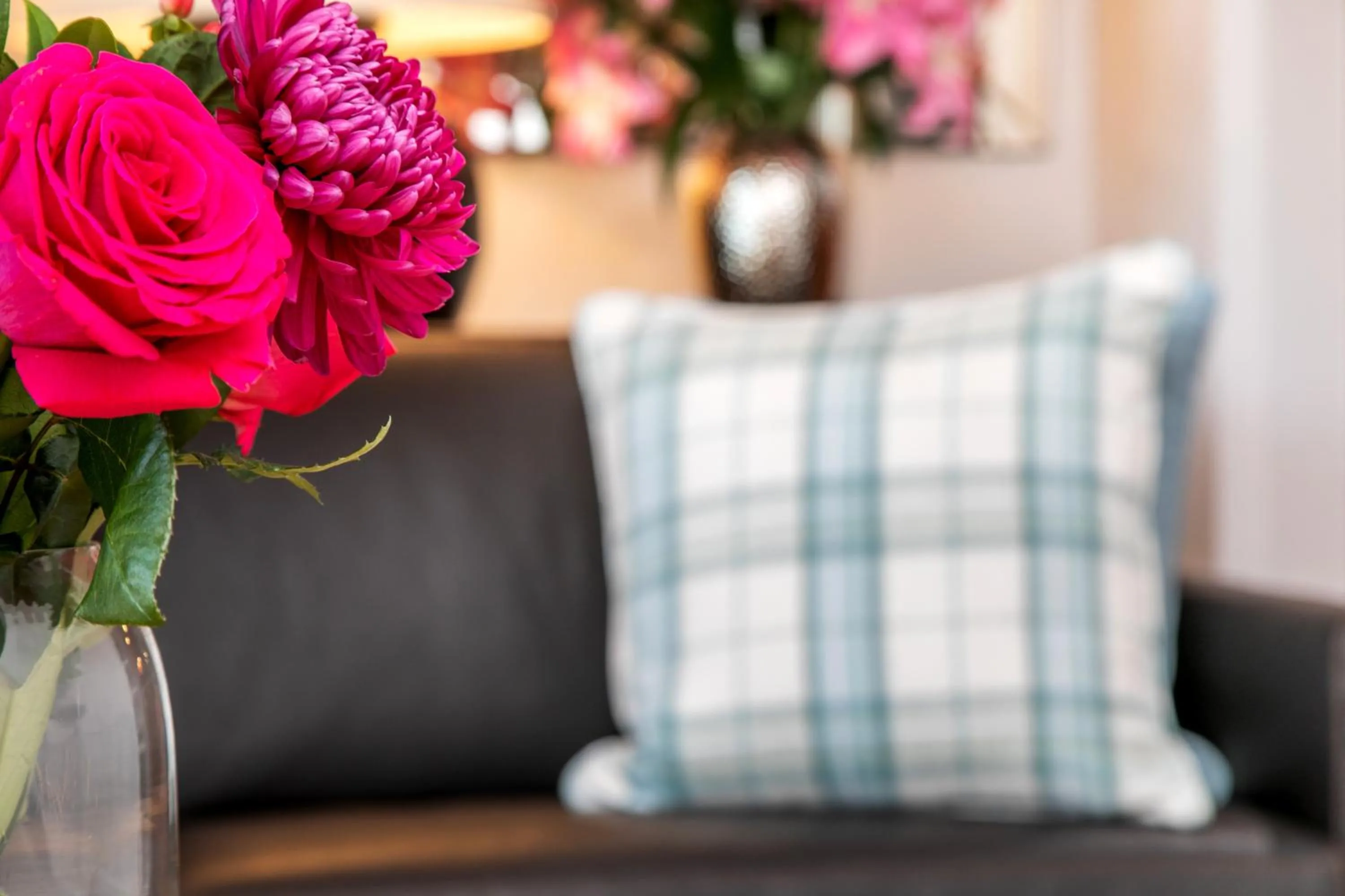 Living room in The Sky Penthouse