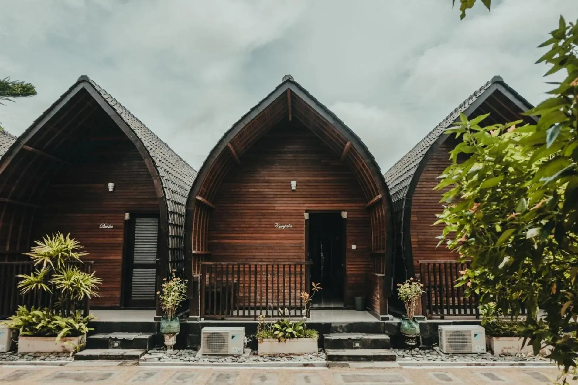 Facade/entrance in Sekar Arum Riverside Resort in Canggu Facade/entrance in Sekar Arum Riverside Resort in Canggu