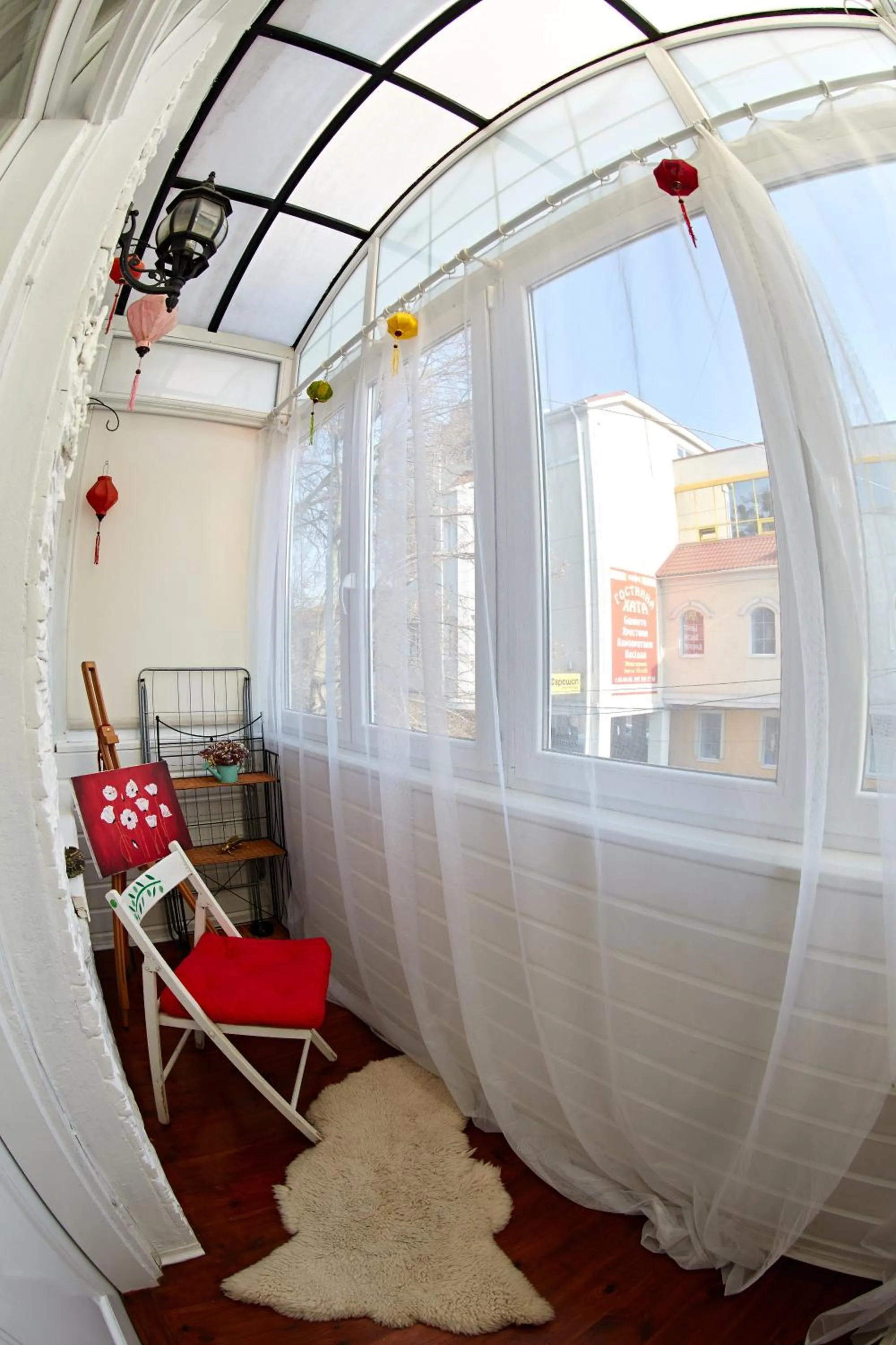Balcony/Terrace in Babylon Apartments on Petliury Street