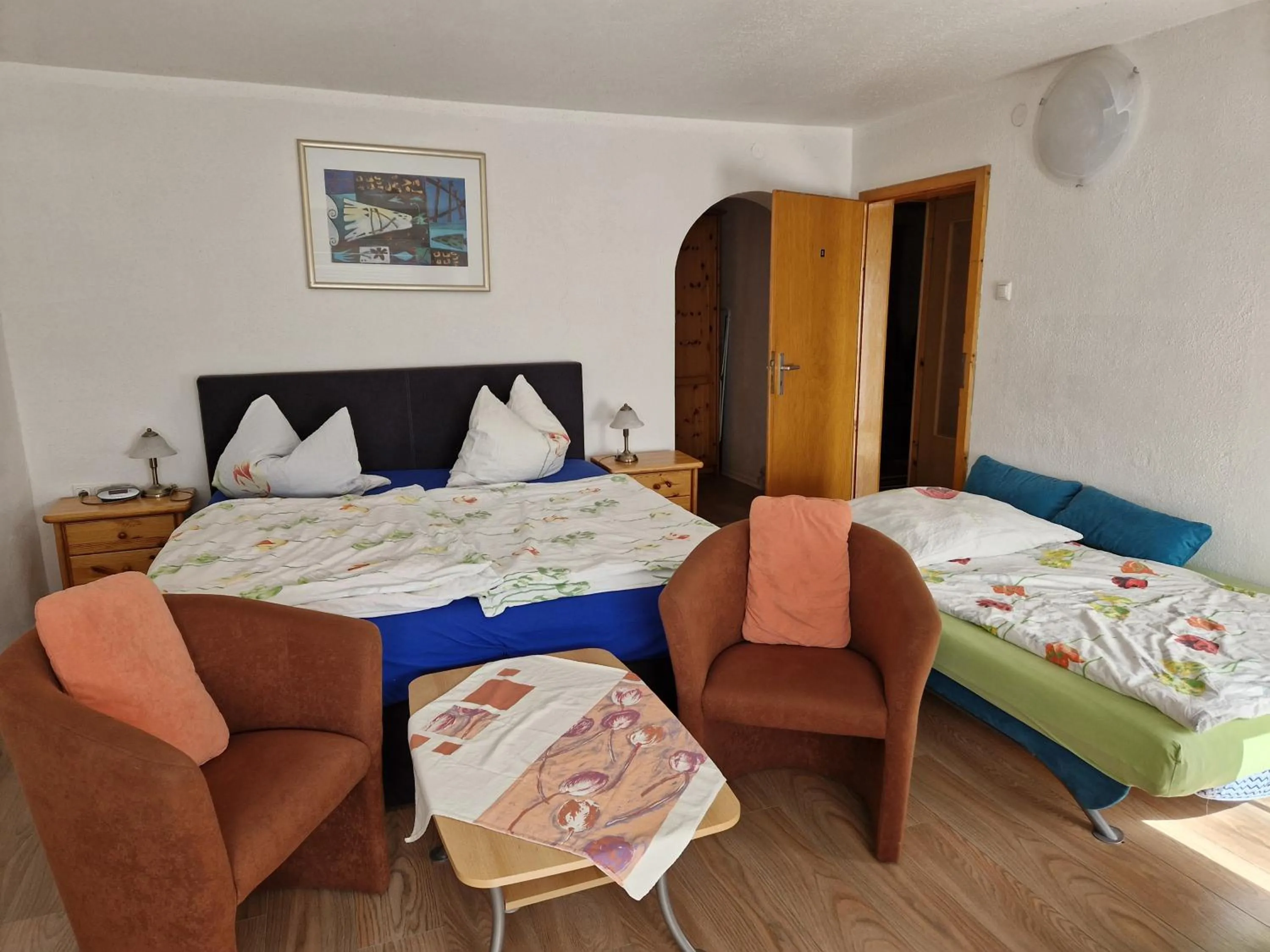 Two-Bedroom Apartment with Balcony in Pension Arbersonne