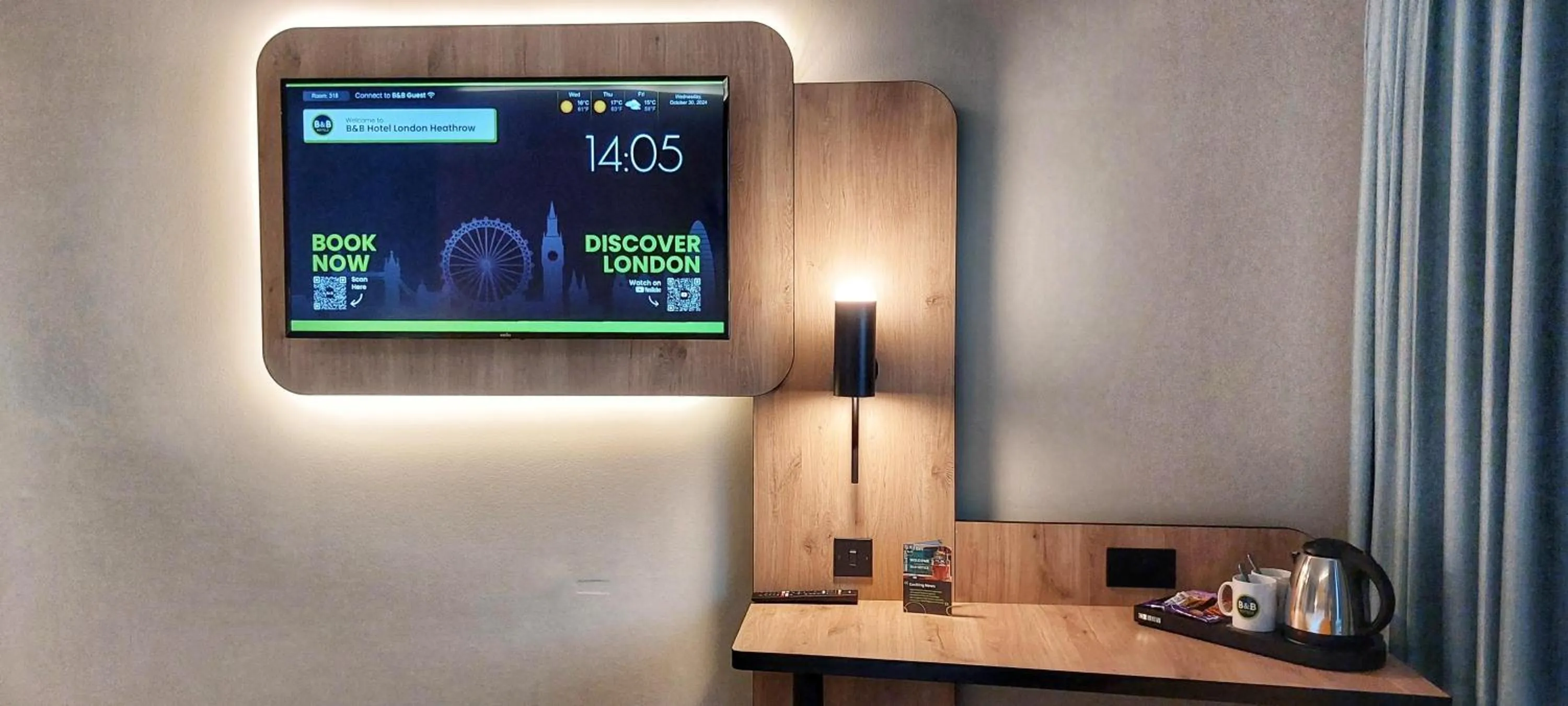 TV and multimedia in B&B HOTEL London Heathrow