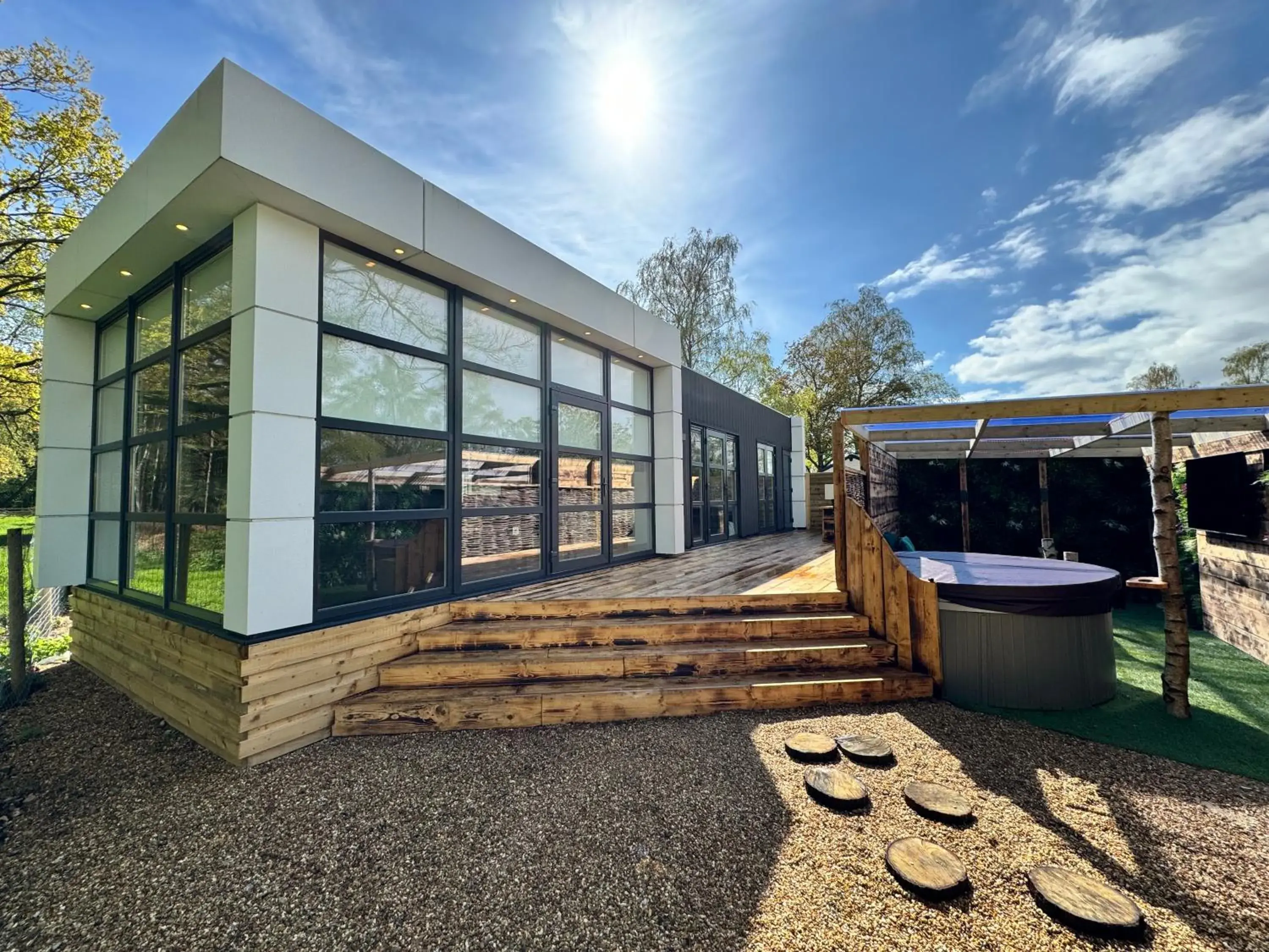 Cube 1 Secret Retreat in Woodlakes Park By Liv Retreats Cube 1 Secret Retreat in Woodlakes Park By Liv Retreats