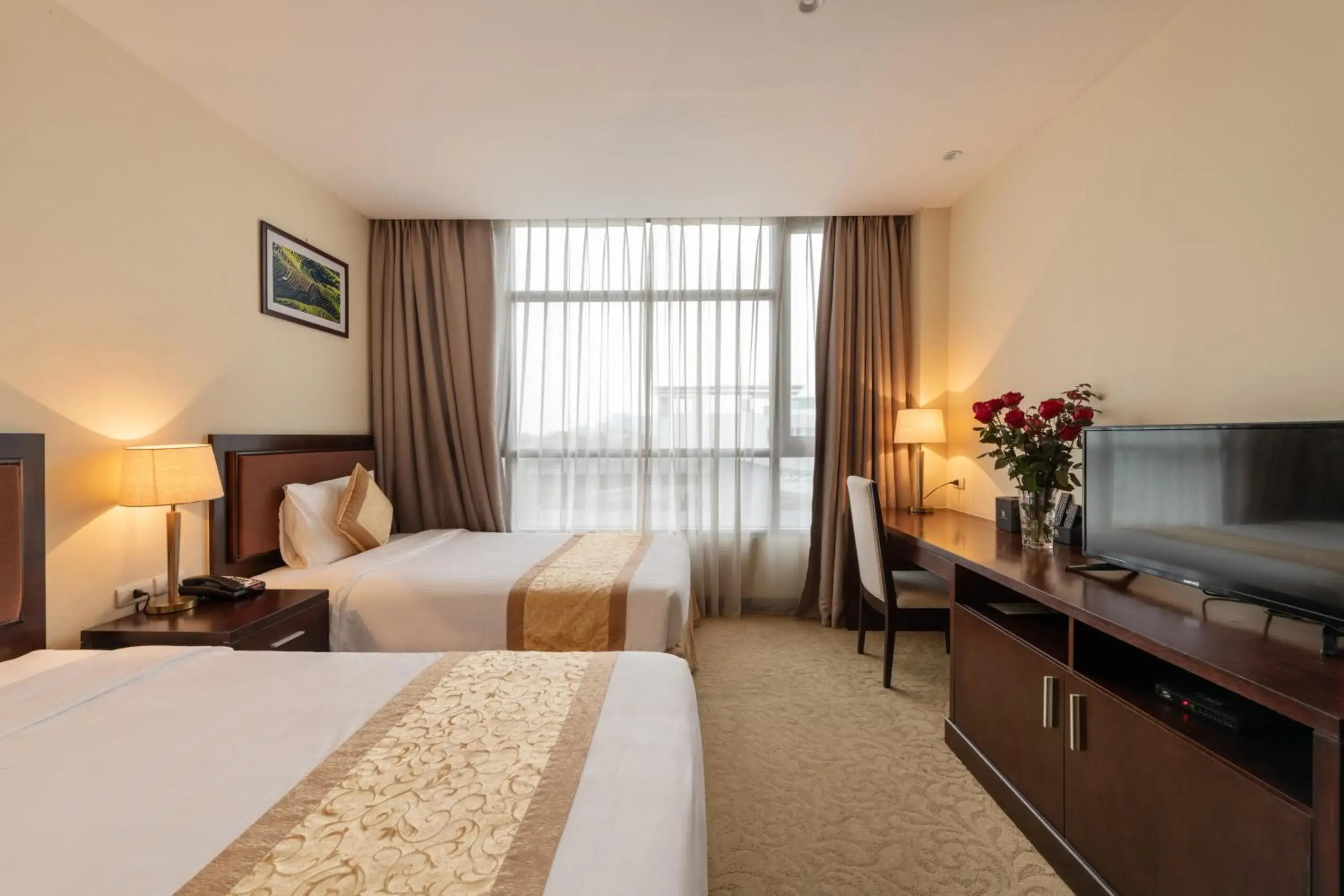 Bedroom, Bed in Red River View Hotel Bedroom, Bed in Red River View Hotel