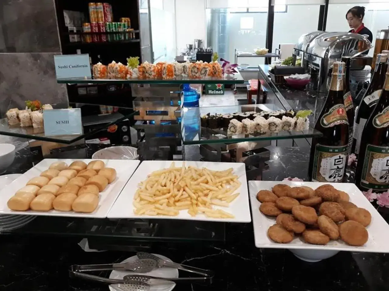 Buffet breakfast in Red River View Hotel Buffet breakfast in Red River View Hotel