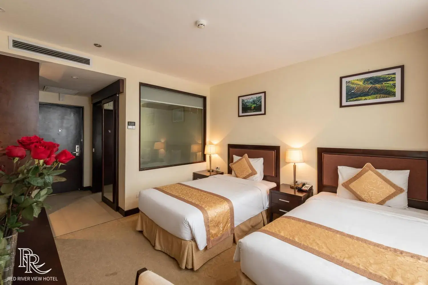 Bed in Red River View Hotel Bed in Red River View Hotel