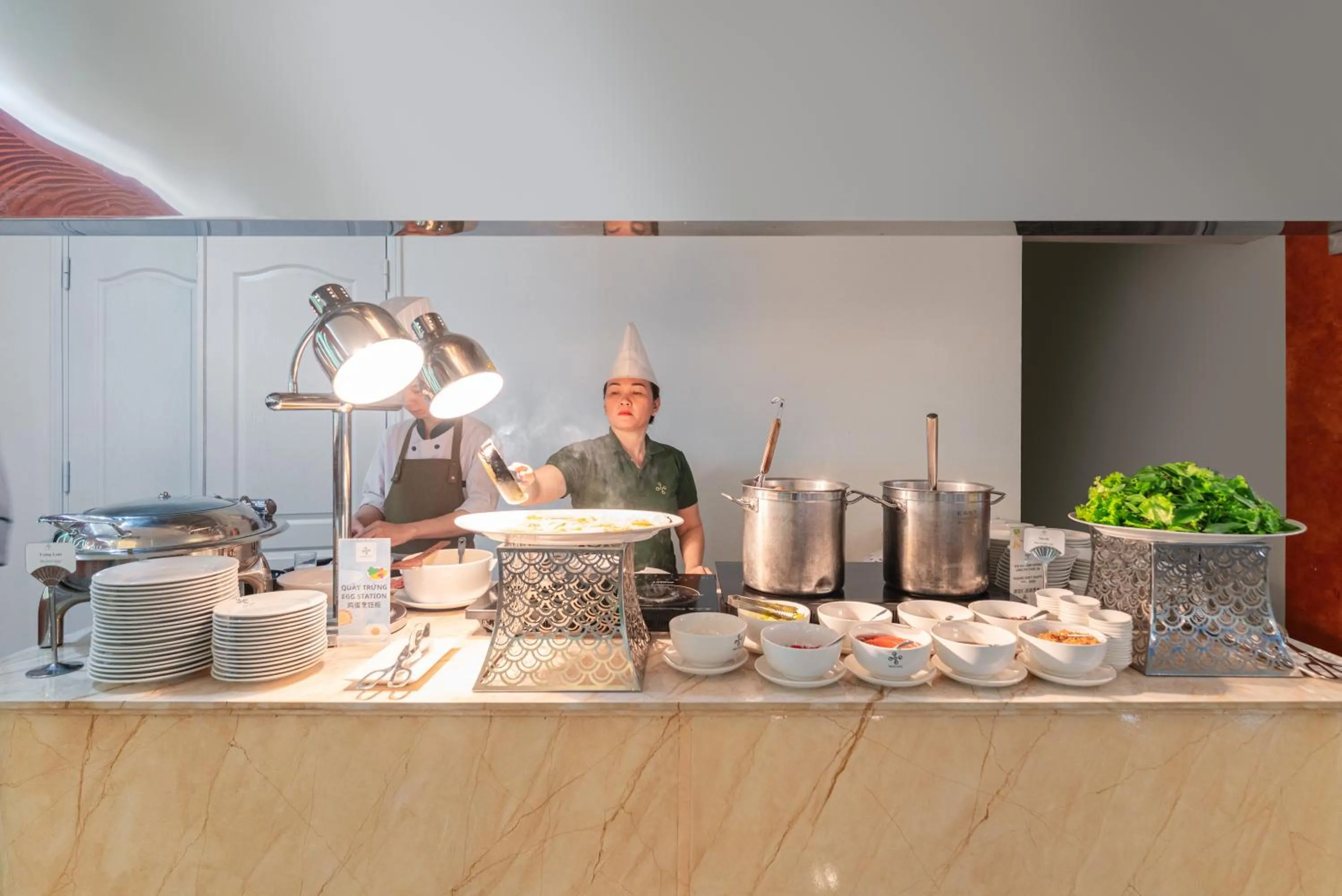 Buffet breakfast in Nha Trang Prince Hotel