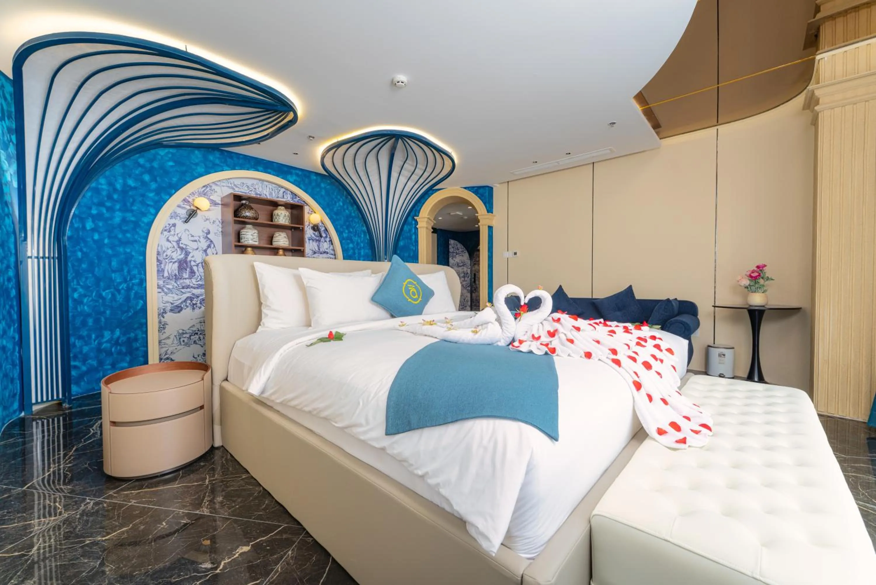 Bed in Nha Trang Prince Hotel