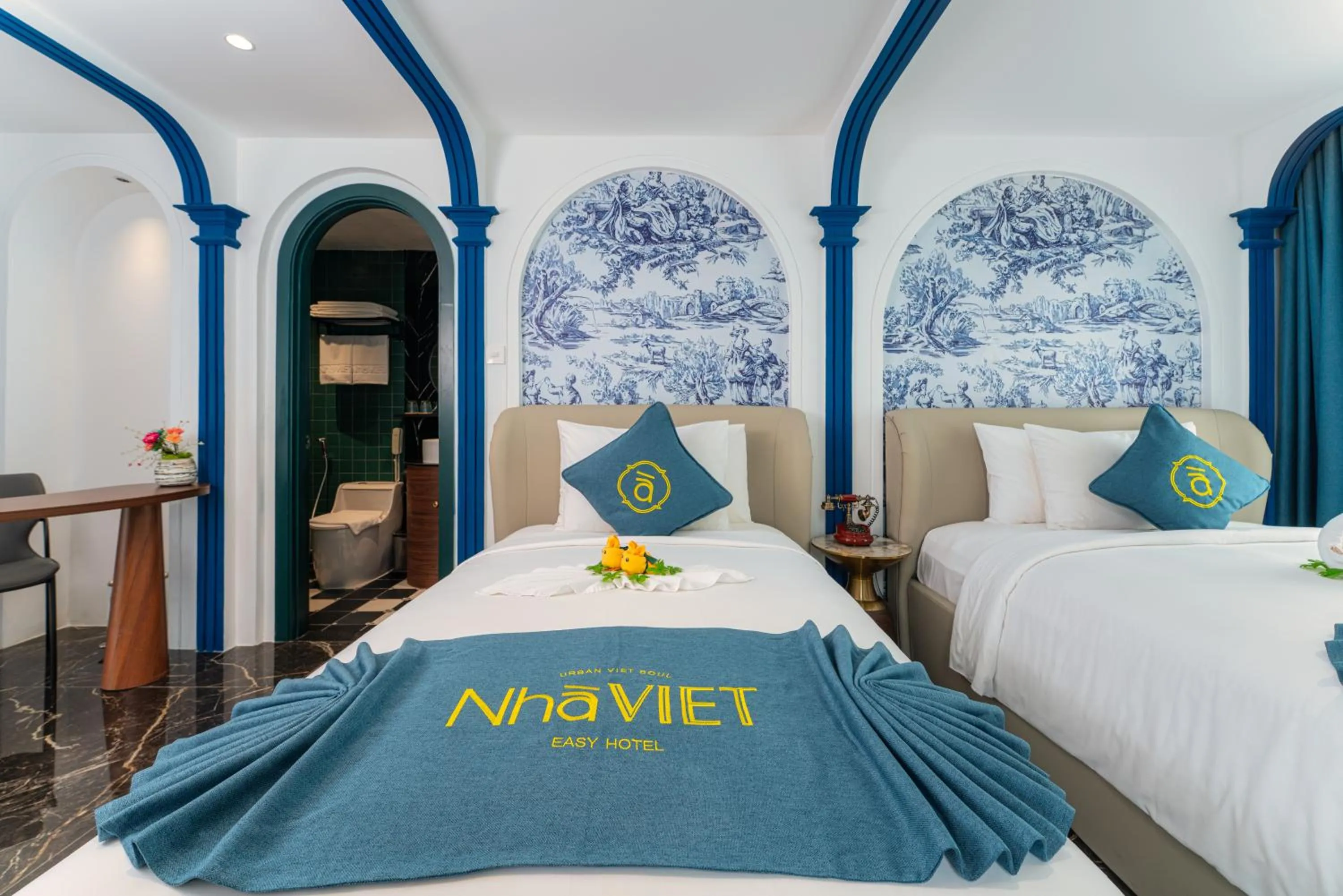 Bed in Nha Trang Prince Hotel