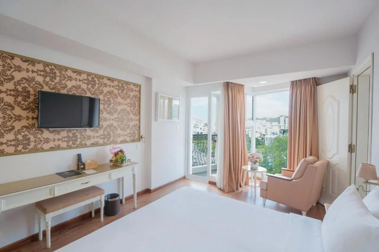 Bed in Isena Nha Trang Hotel