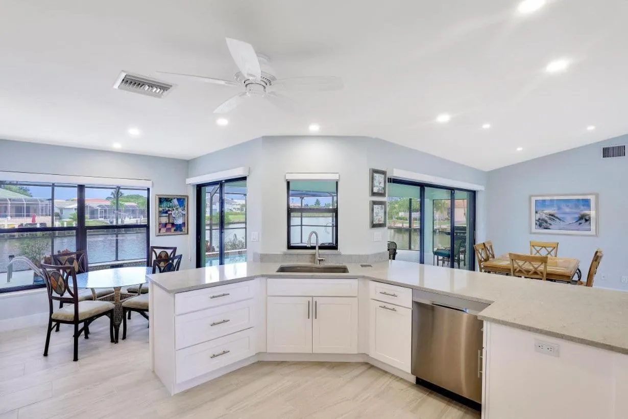 Pet-friendly waterfront home on key lot with view