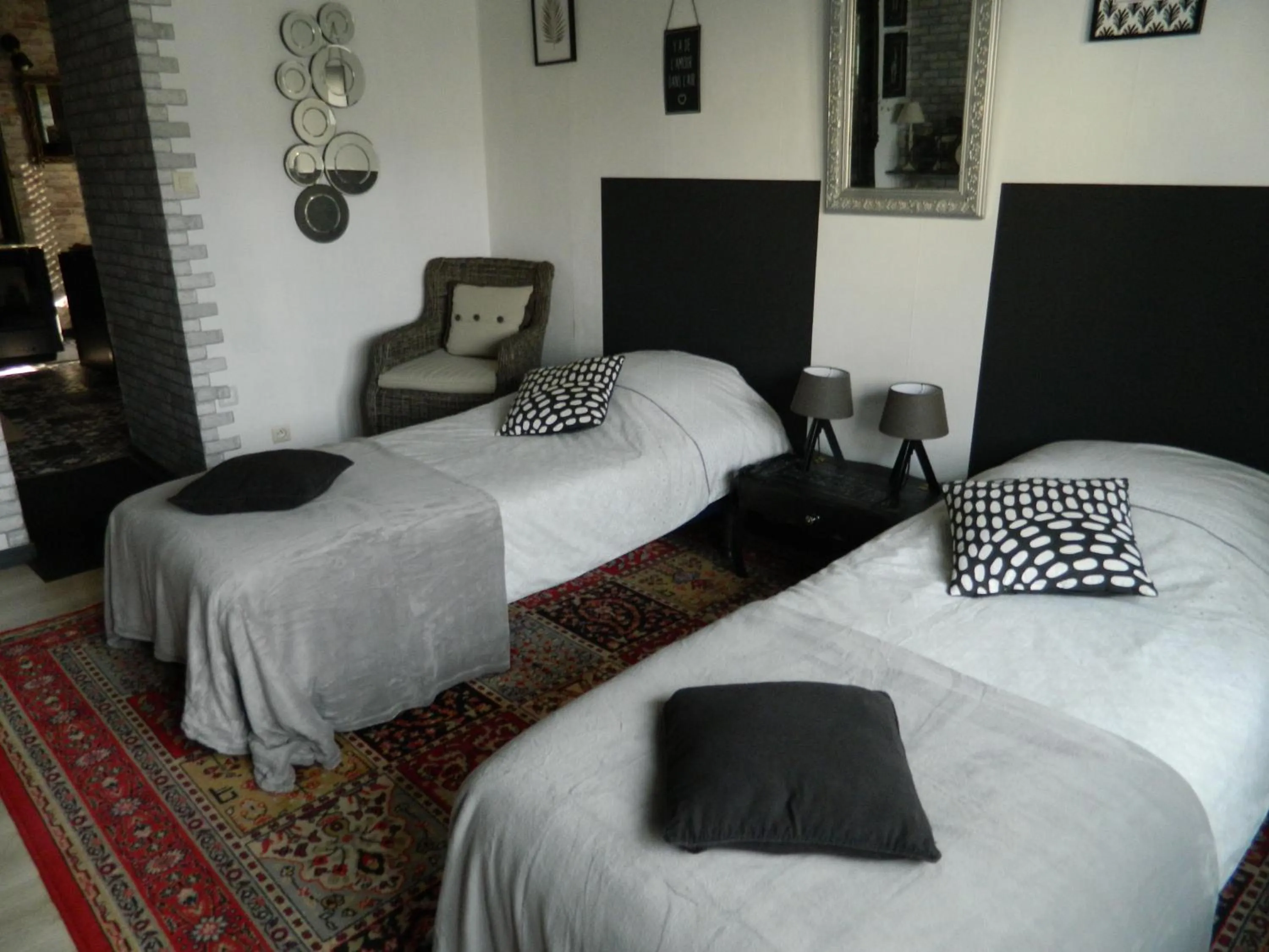 Bed in Chambres d'hôtes La Fougereuse