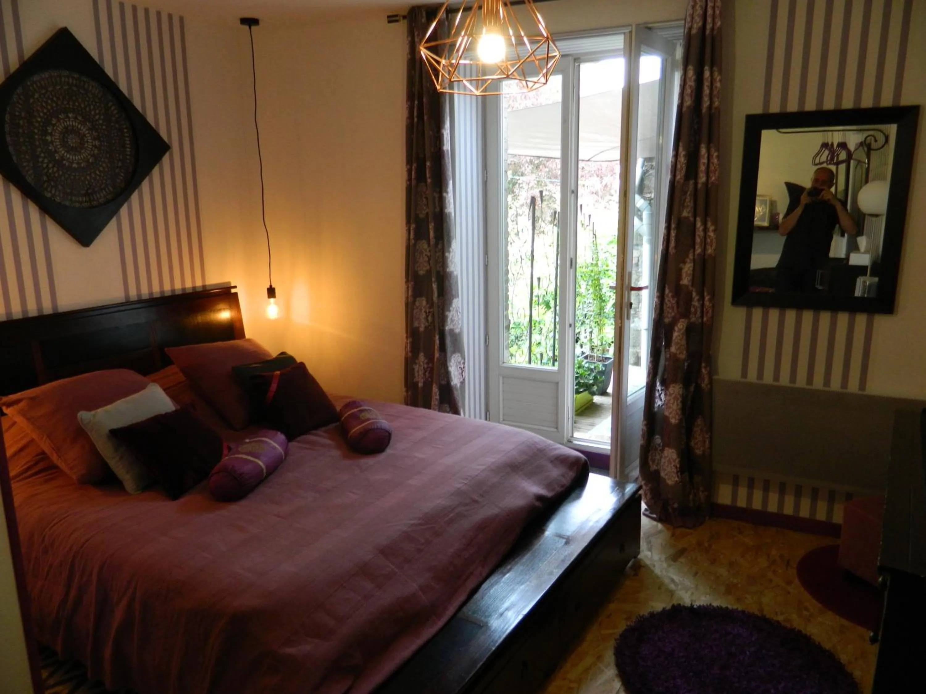 Bed in Chambres d'hôtes La Fougereuse