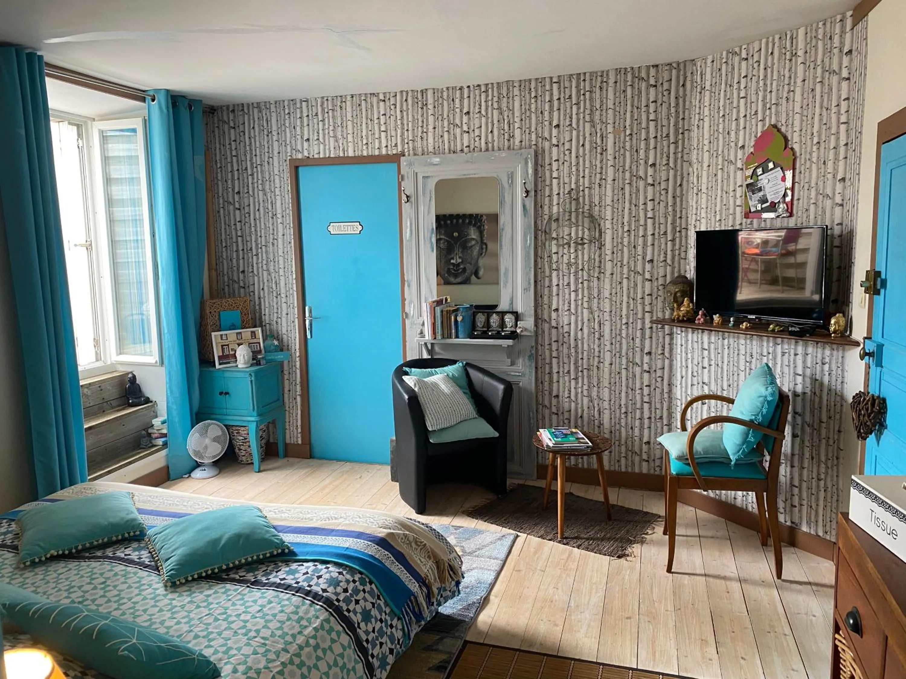 Bed in Chambres d'hôtes La Fougereuse