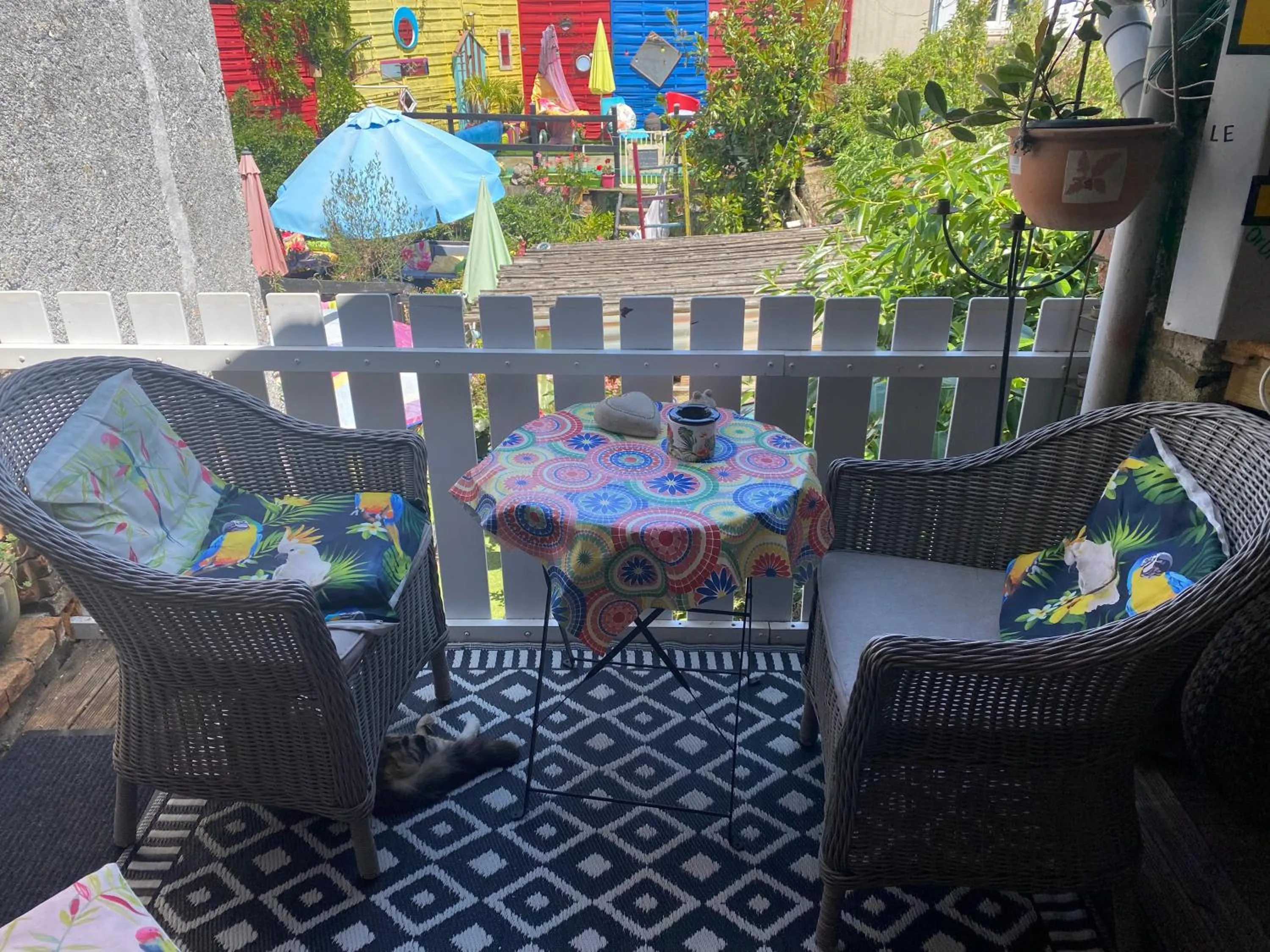 Patio in Chambres d'hôtes La Fougereuse
