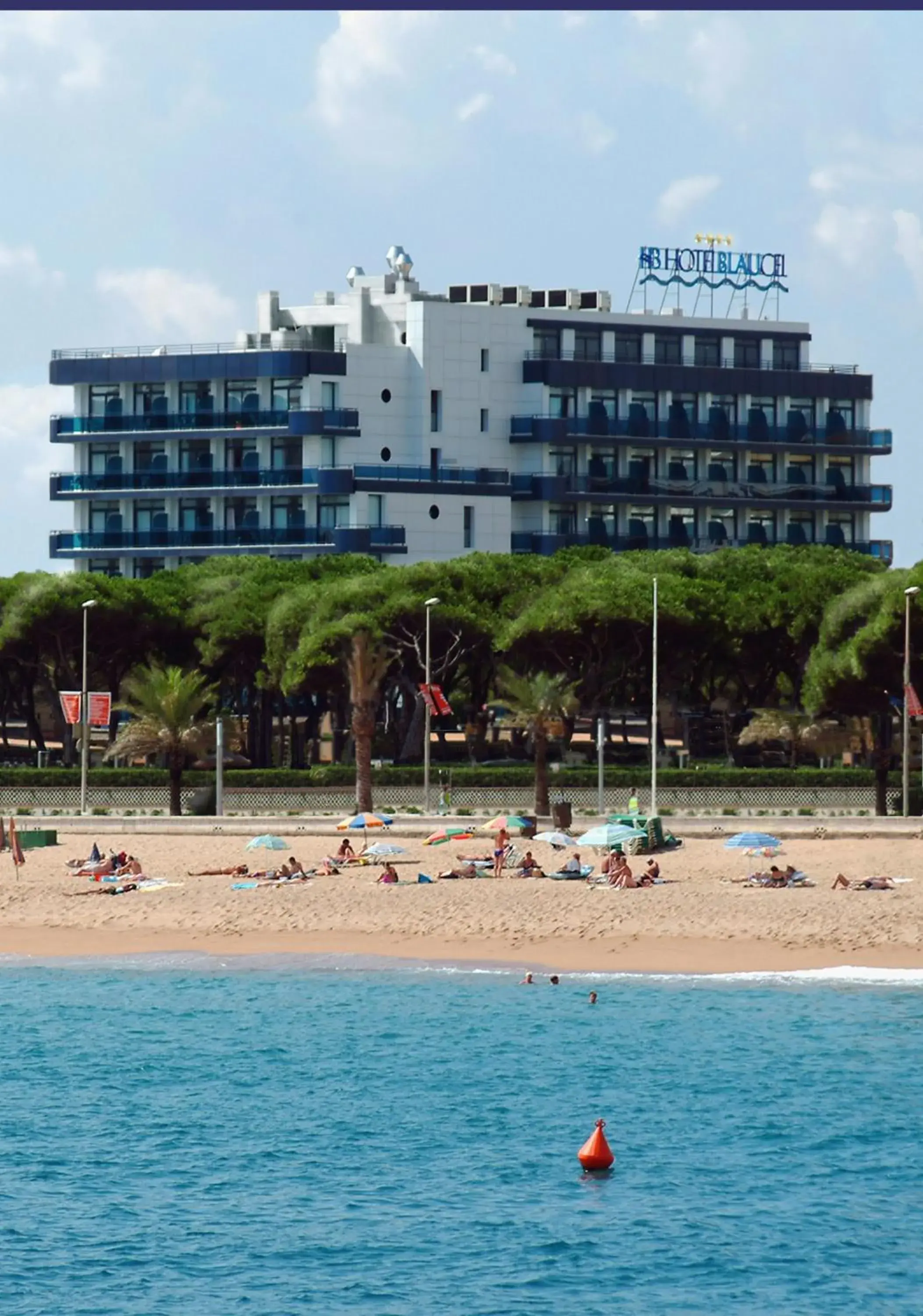 Property building in Hotel Blaucel Property building in Hotel Blaucel