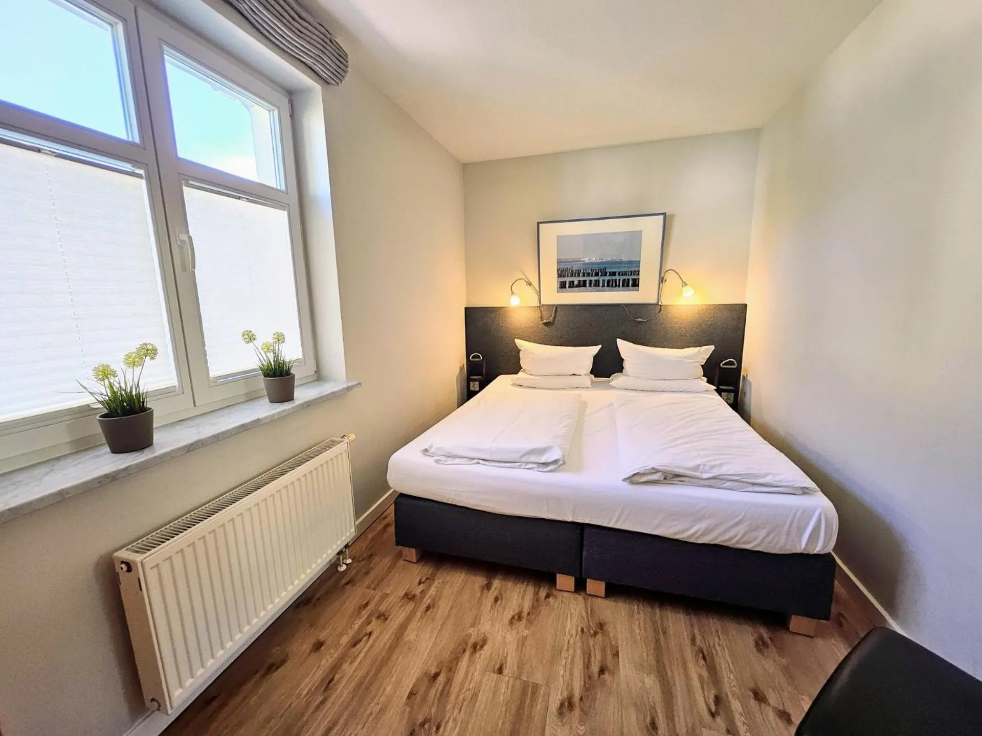 Bed in Am Weststrand Apartmenthaus Waldeck