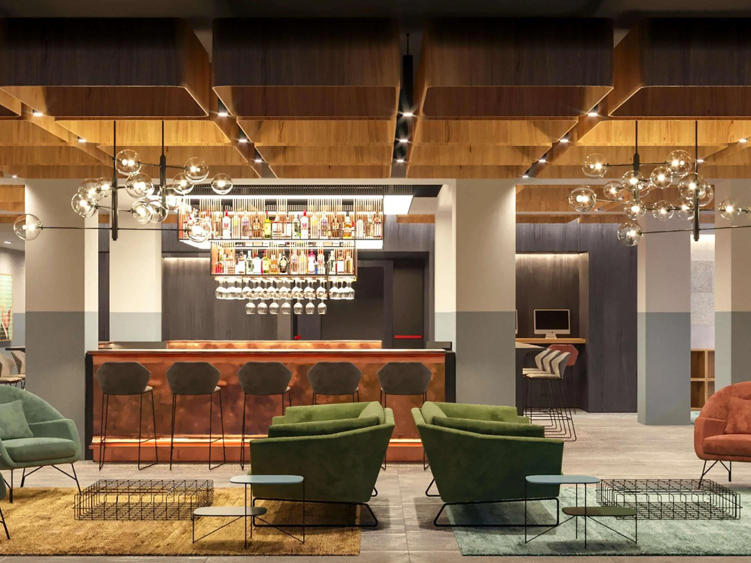 Lounge or bar in Novotel Parma Centro