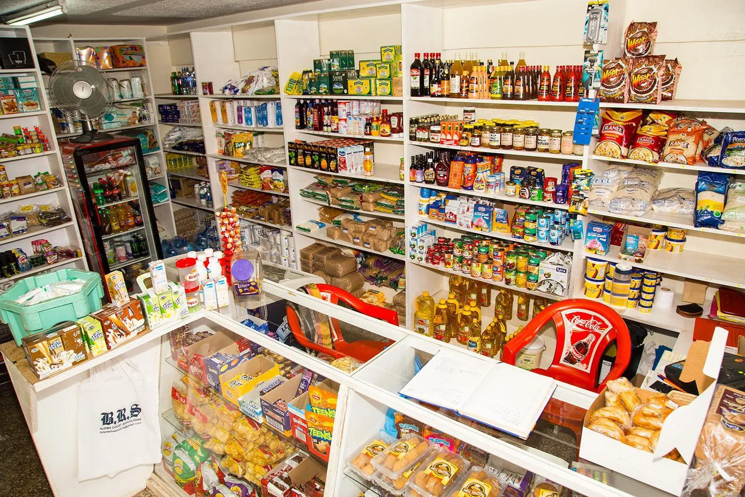 On-site shops in Njema Court Apartment