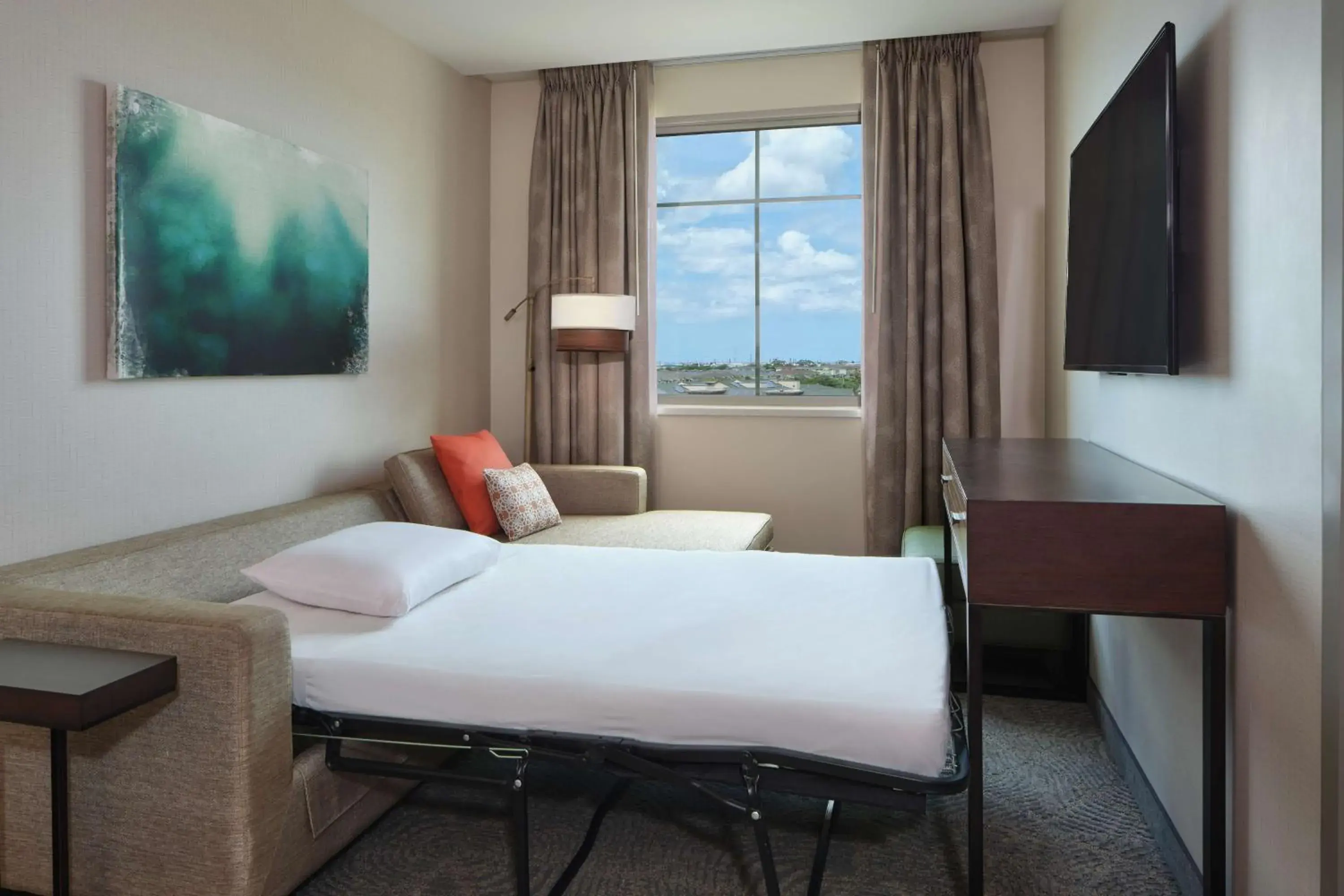 Living room, Bed in Embassy Suites By Hilton Oahu Kapolei - FREE Breakfast Living room, Bed in Embassy Suites By Hilton Oahu Kapolei - FREE Breakfast