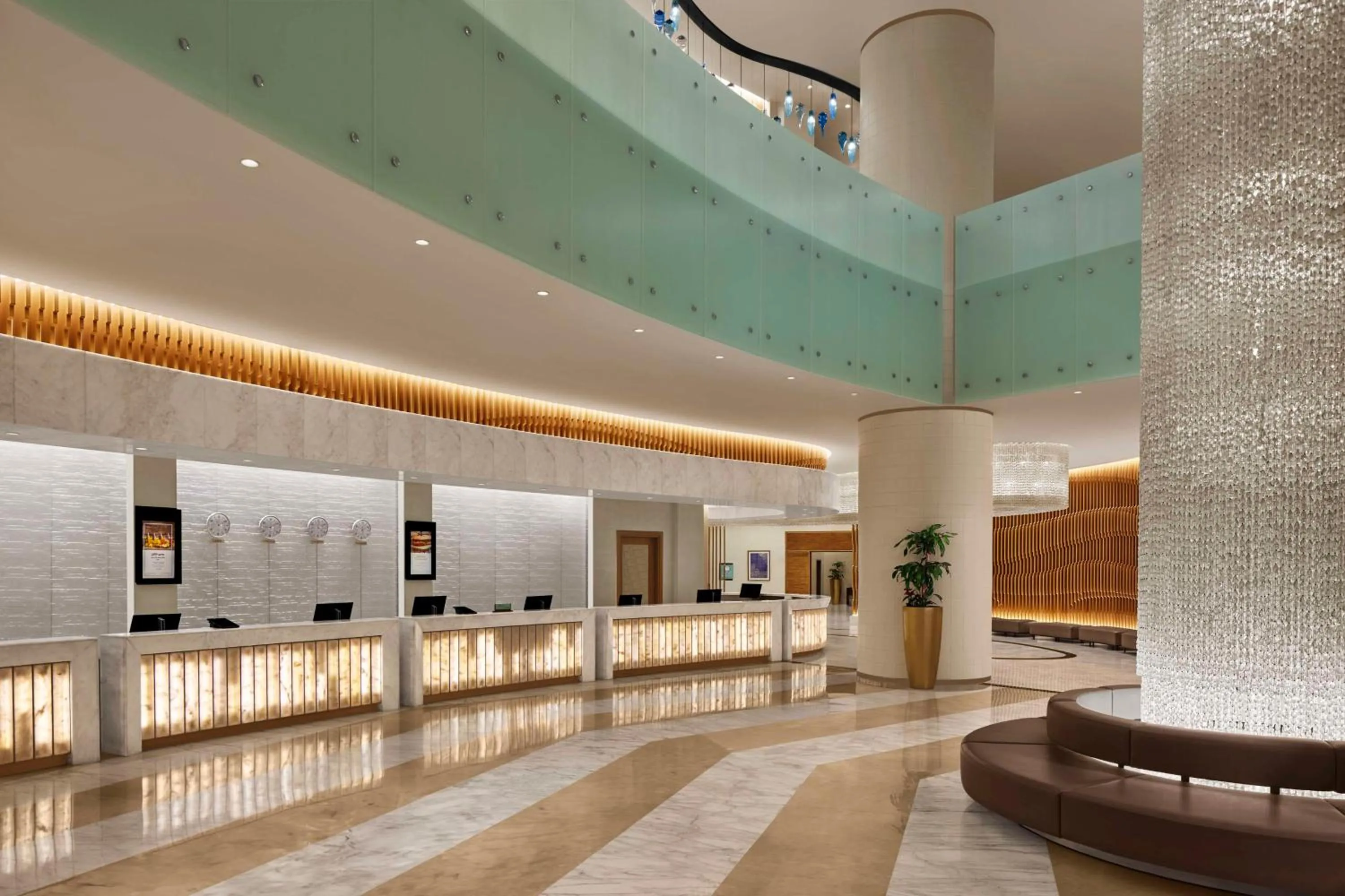 Lobby or reception in Hilton Hotel & Convention Jabal Omar Makkah