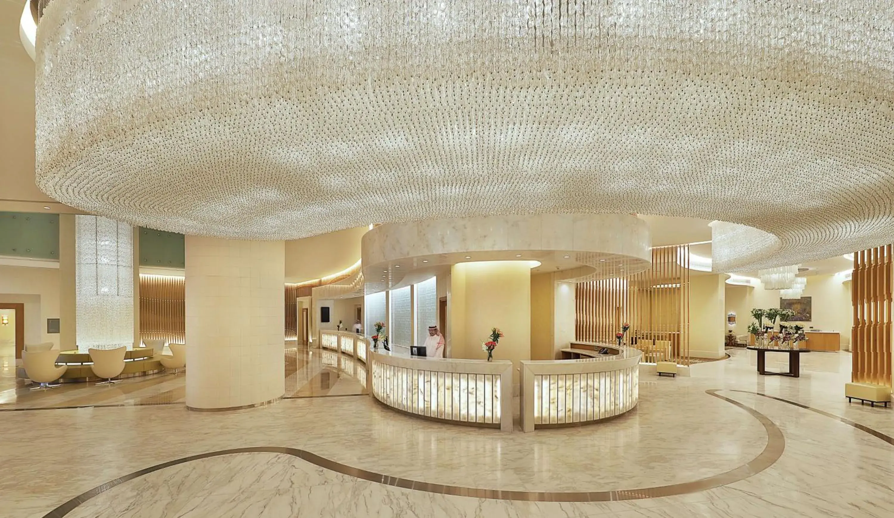 Lobby or reception in Hilton Hotel & Convention Jabal Omar Makkah Lobby or reception in Hilton Hotel & Convention Jabal Omar Makkah