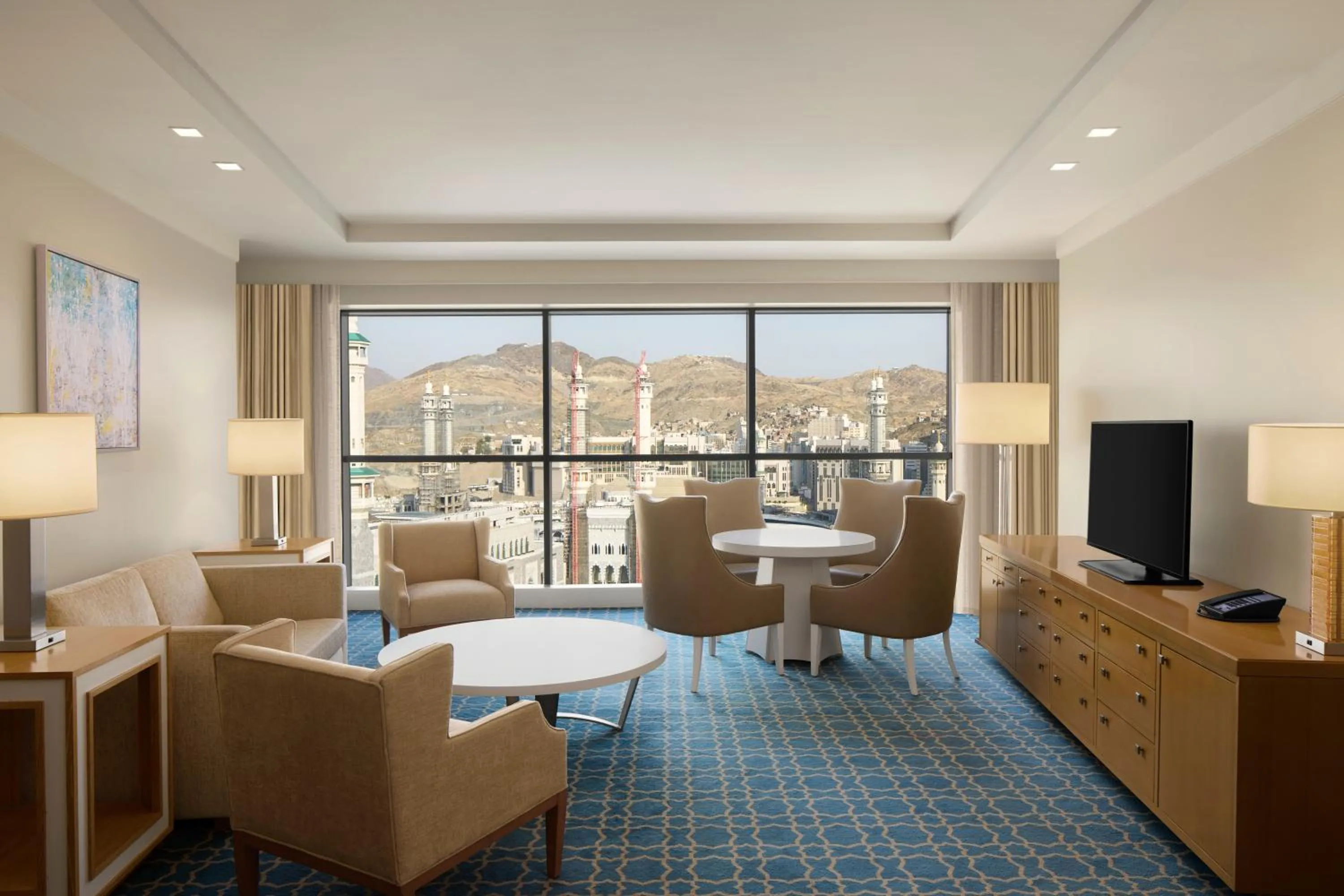 Seating area in Hilton Hotel & Convention Jabal Omar Makkah