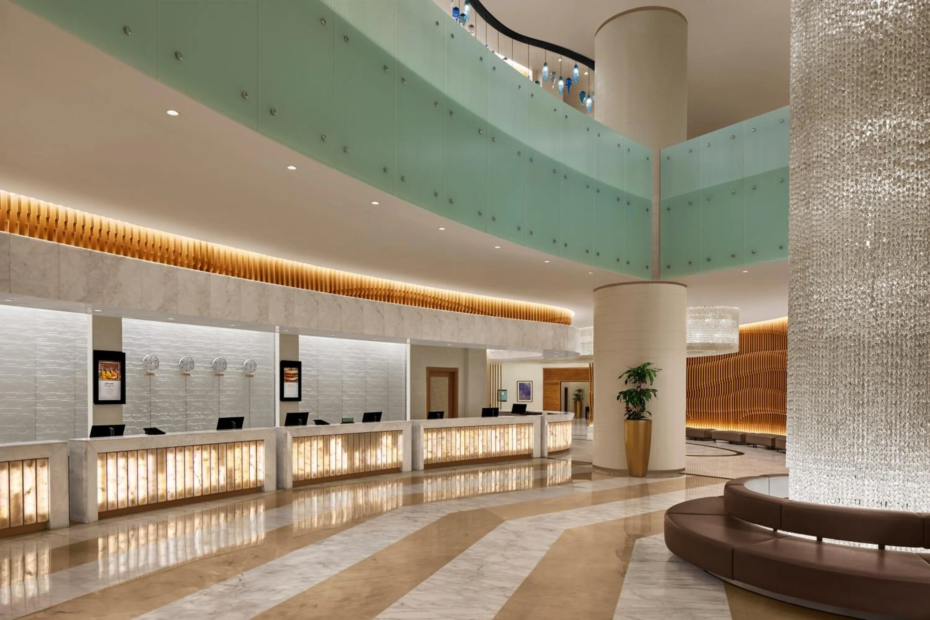Lobby or reception in Hilton Hotel & Convention Jabal Omar Makkah