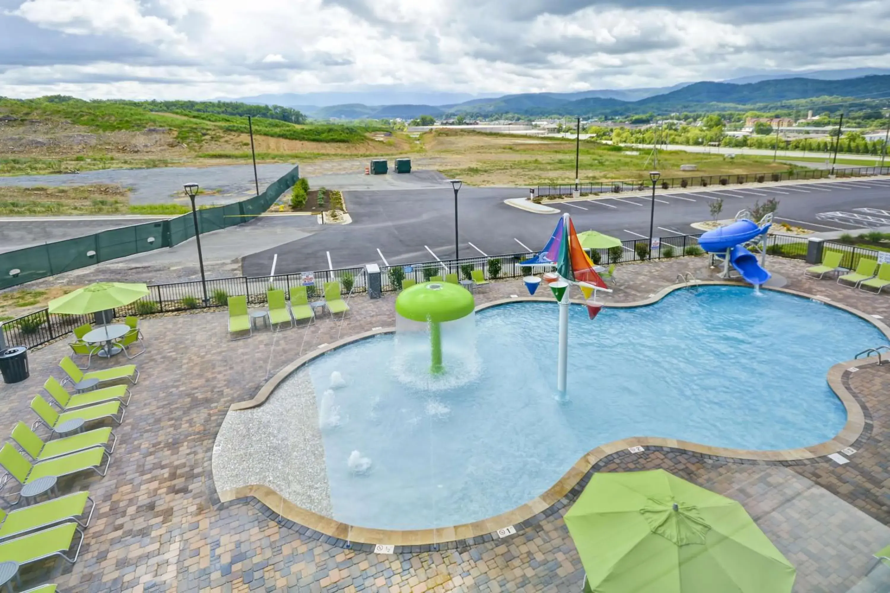 Pool view in Home2 Suites By Hilton Pigeon Forge Pool view in Home2 Suites By Hilton Pigeon Forge