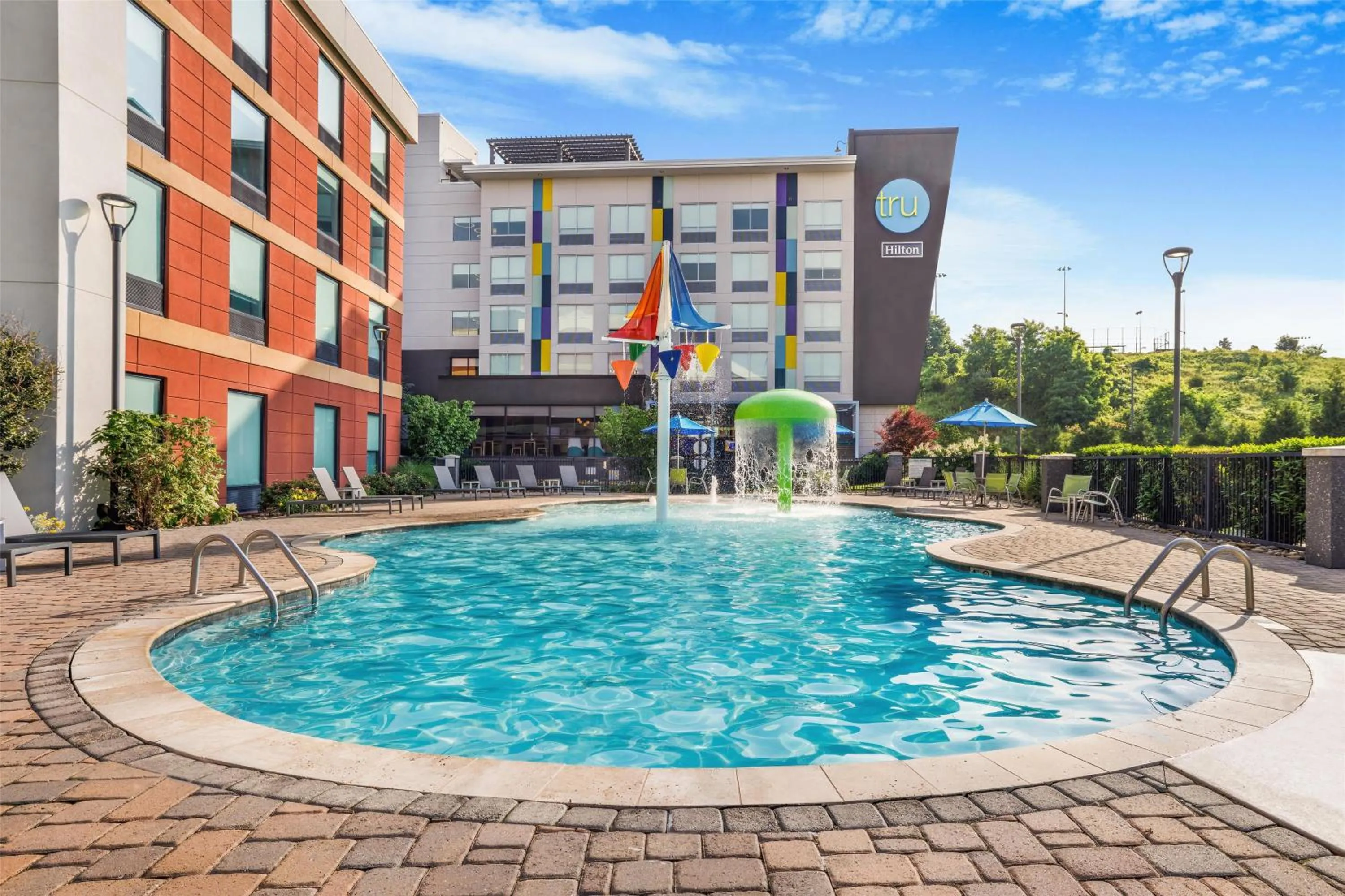 Pool view in Home2 Suites By Hilton Pigeon Forge