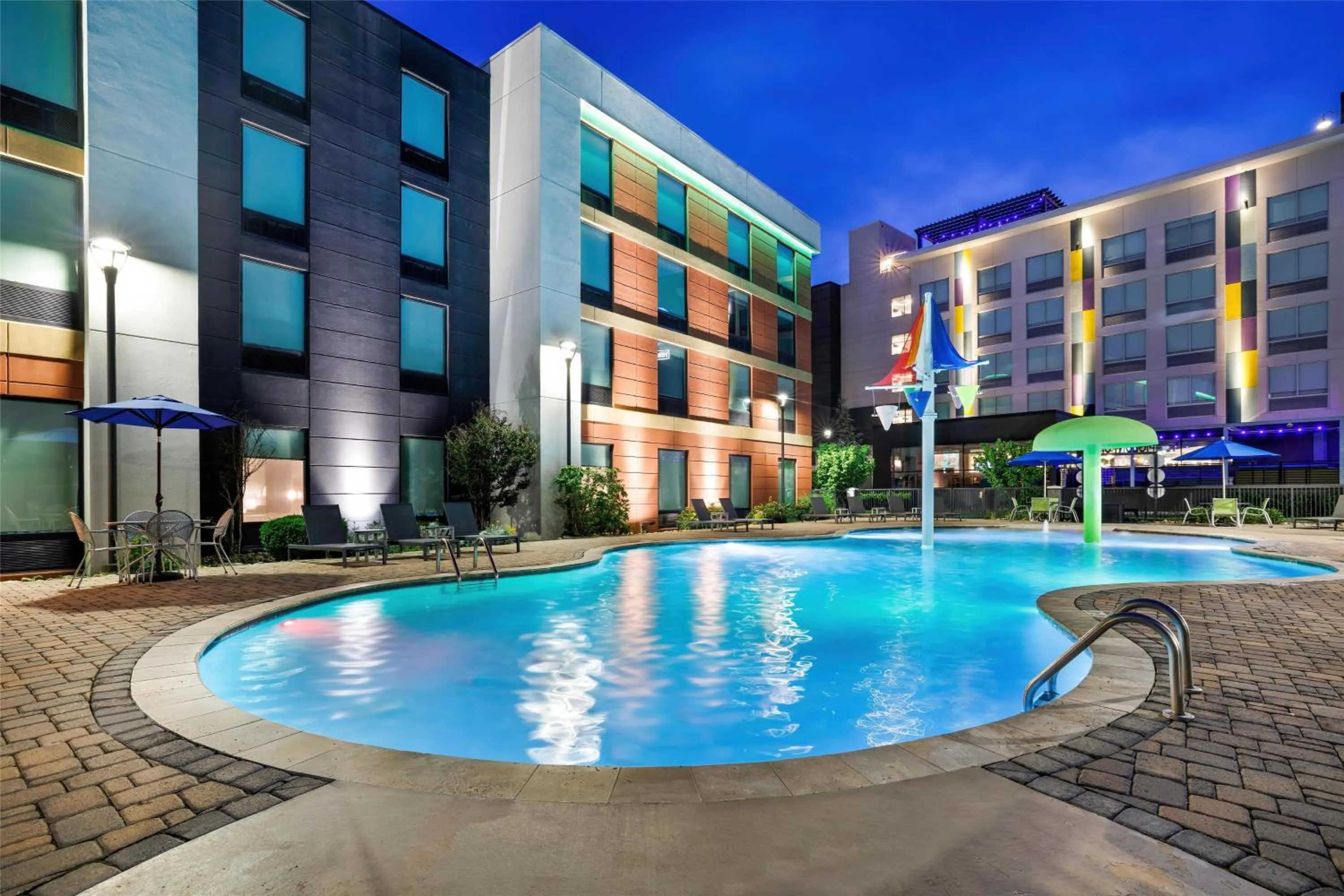 Pool view in Home2 Suites By Hilton Pigeon Forge