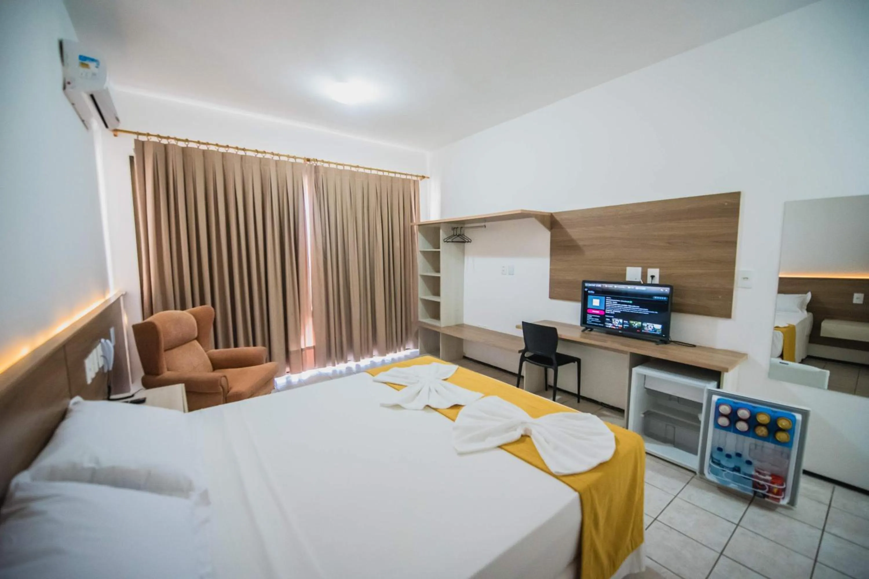 Bed in Milos Beach Hotel