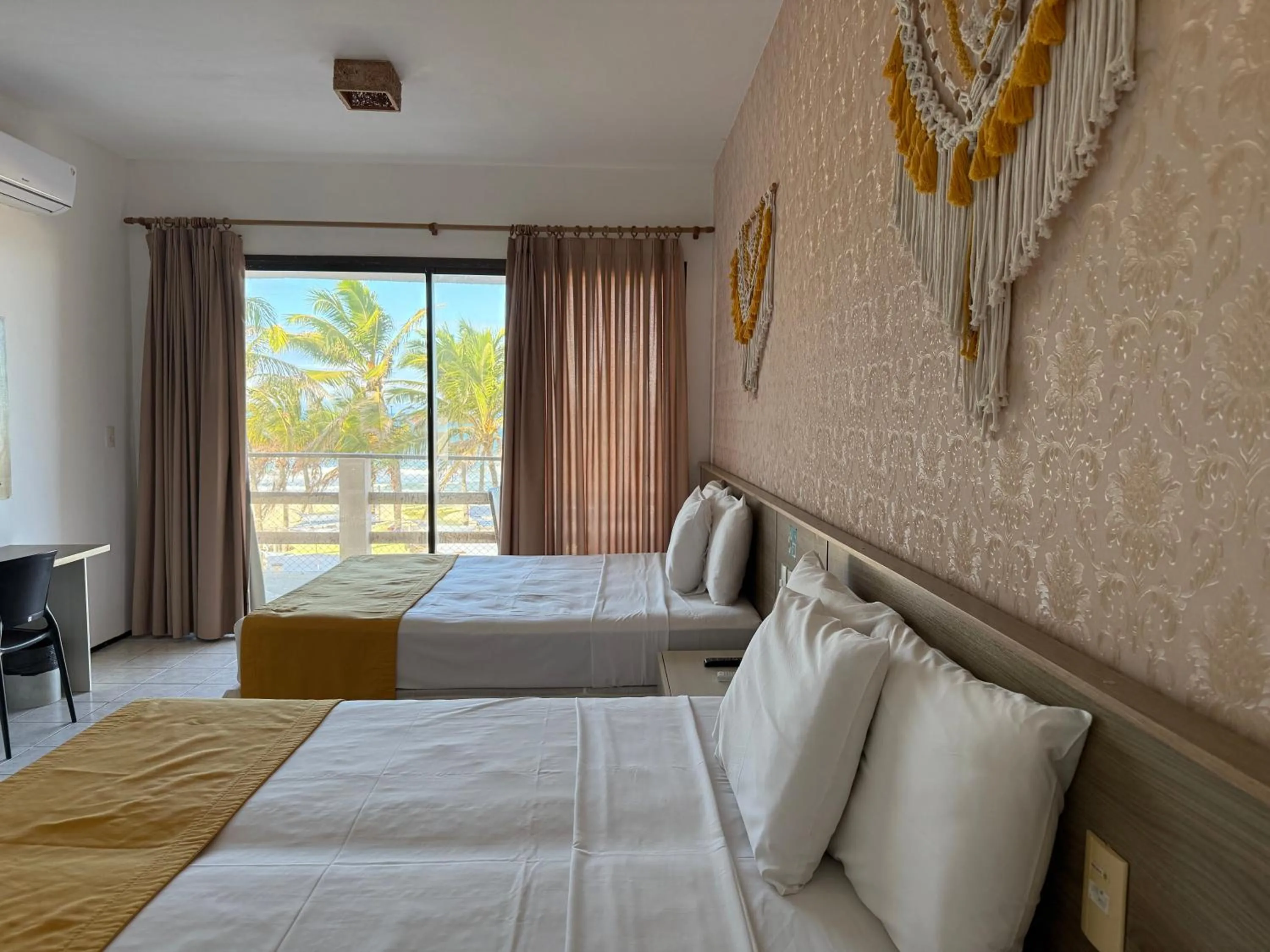 Bed in Milos Beach Hotel