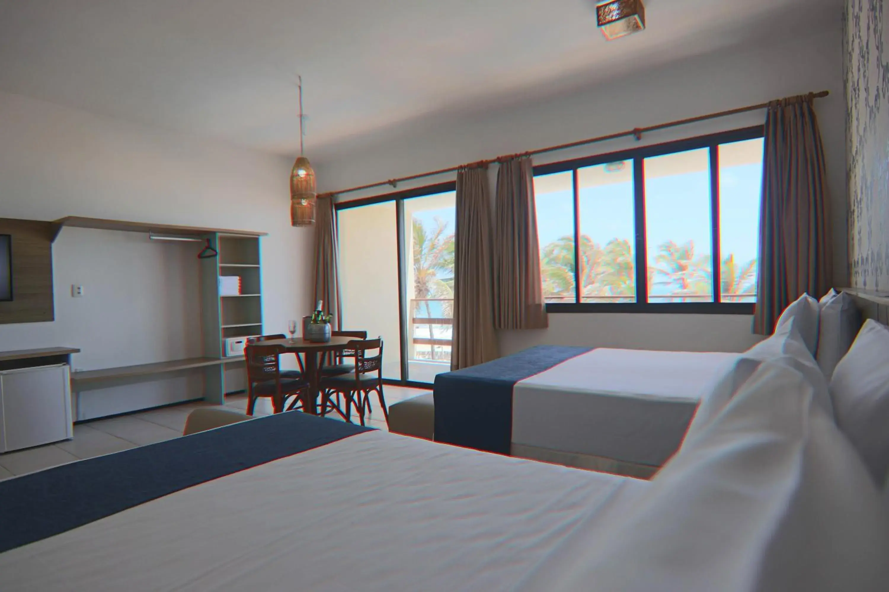 Bed in Milos Beach Hotel Bed in Milos Beach Hotel