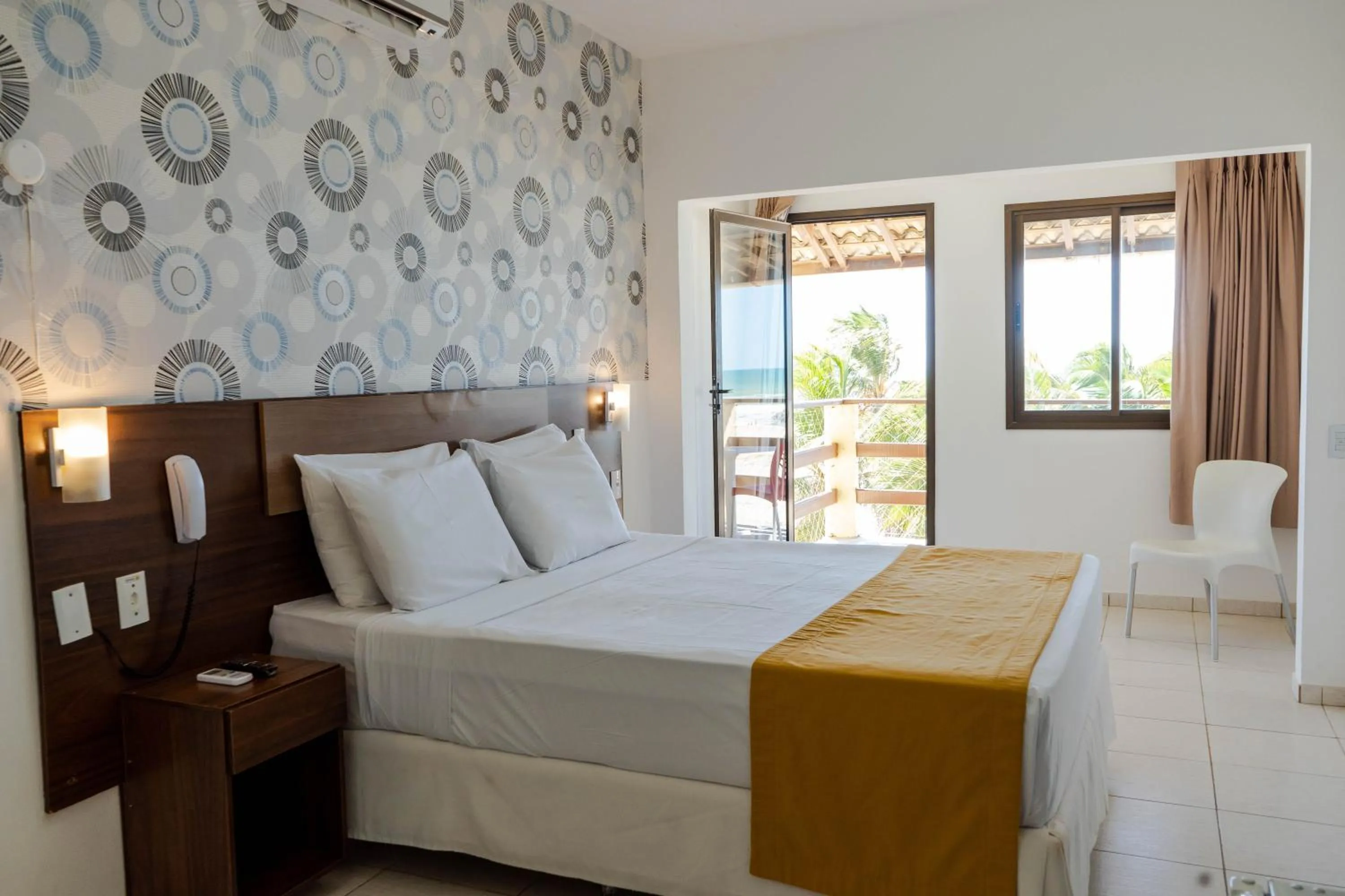 Bed in Milos Beach Hotel