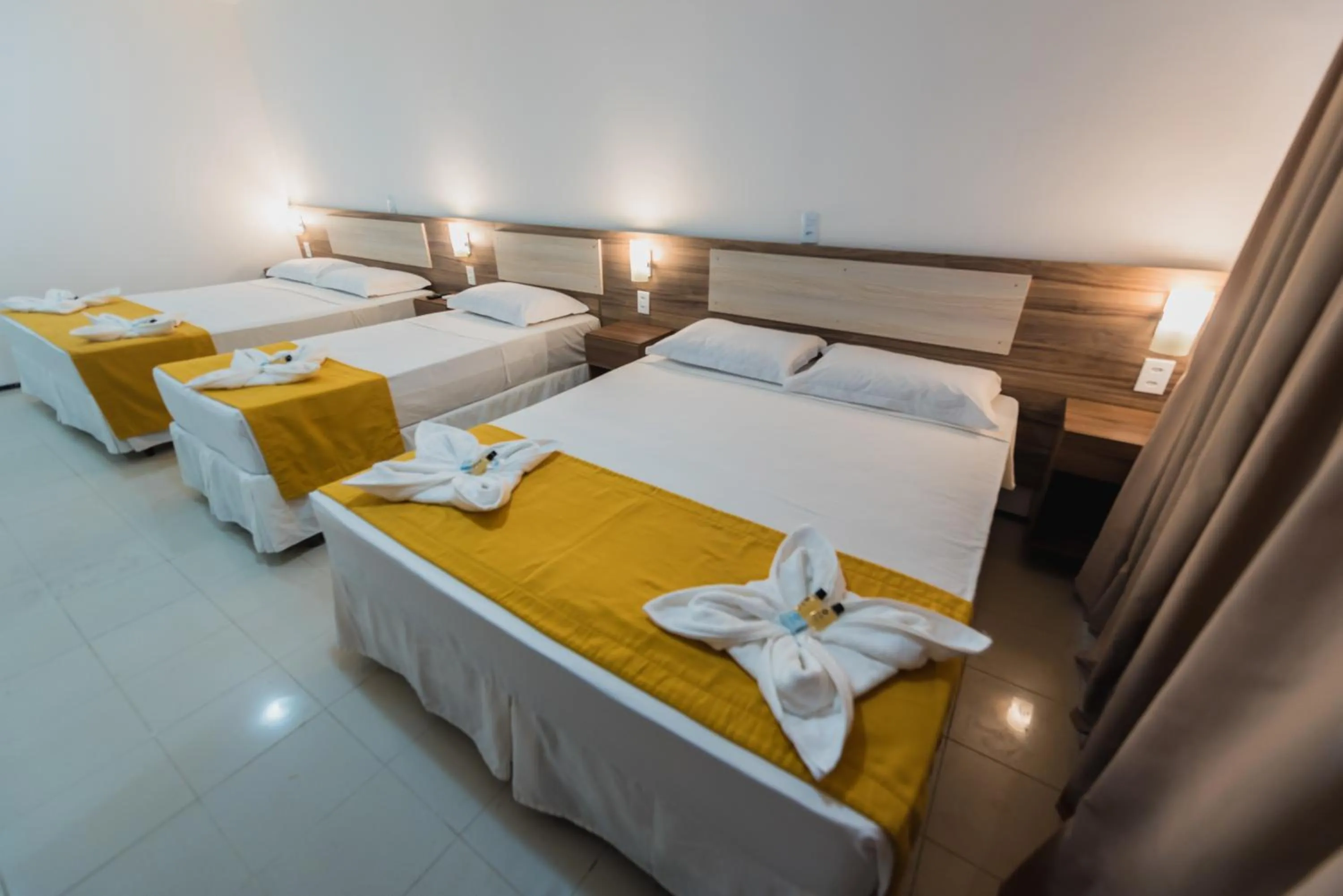 Bed in Milos Beach Hotel