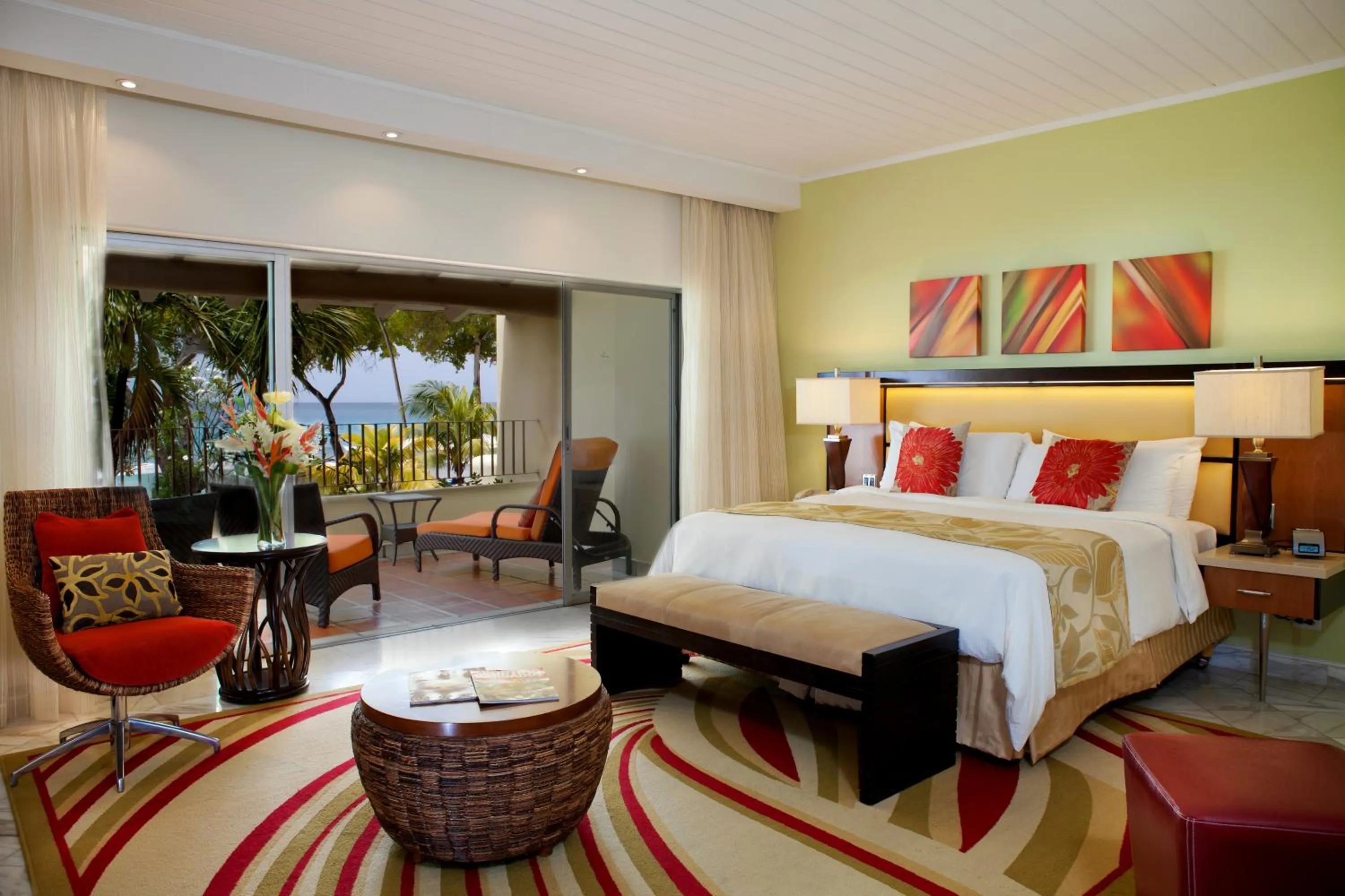 Balcony/Terrace, Bed in Tamarind by Elegant Hotels - All-Inclusive