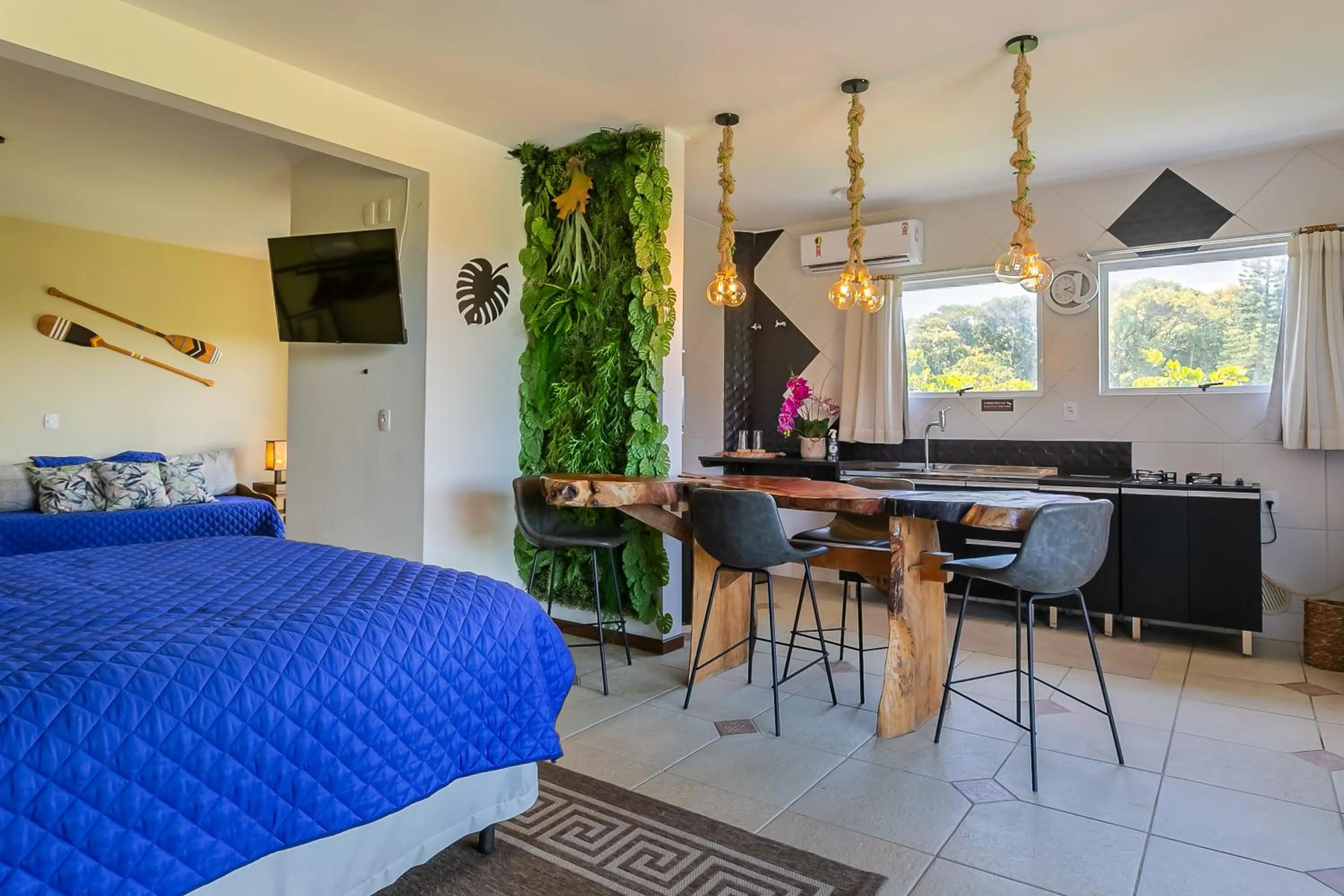 Bed in Penareia Floripa Beach Hotel