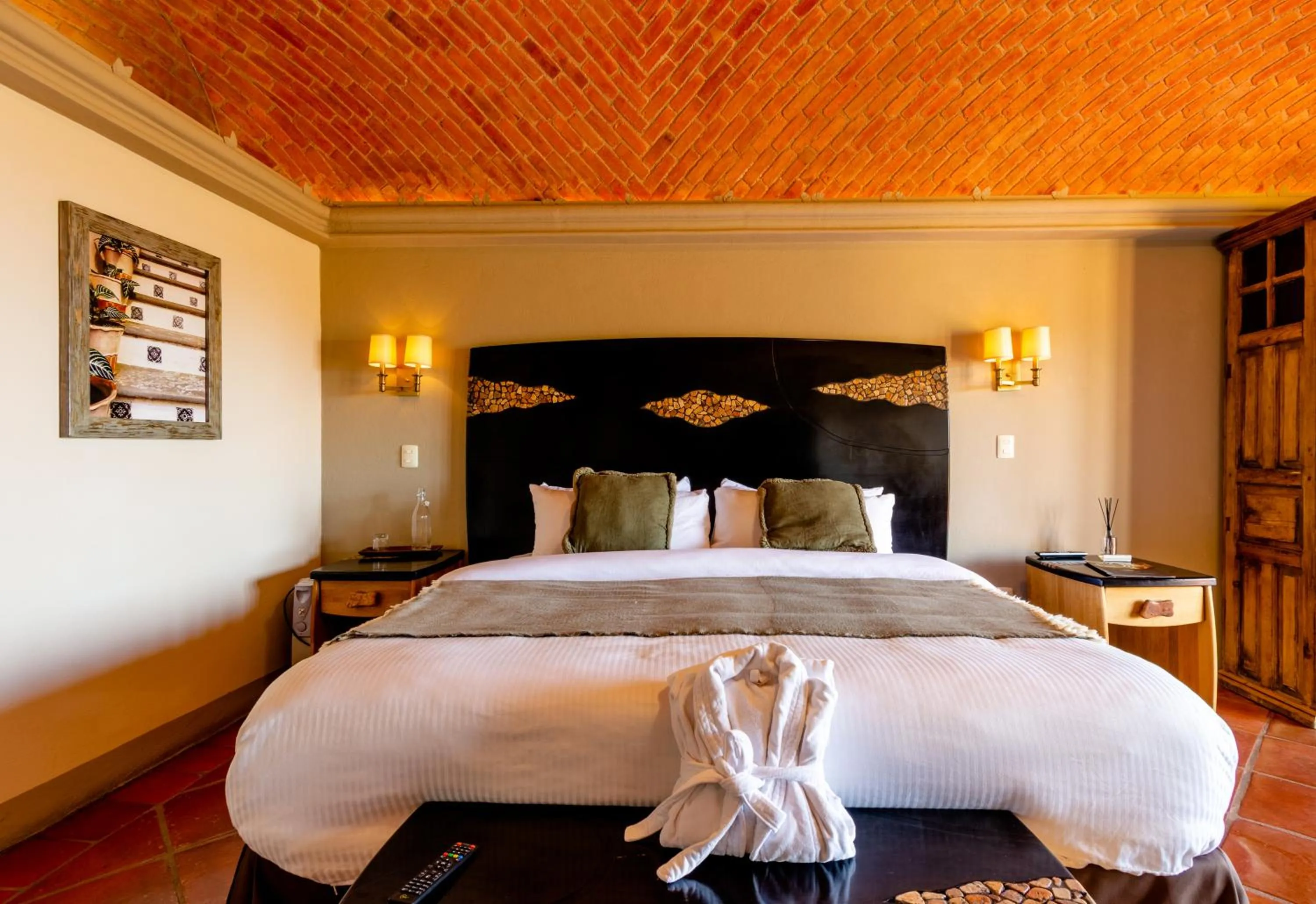 Bed in Hotel Camino de Vinos