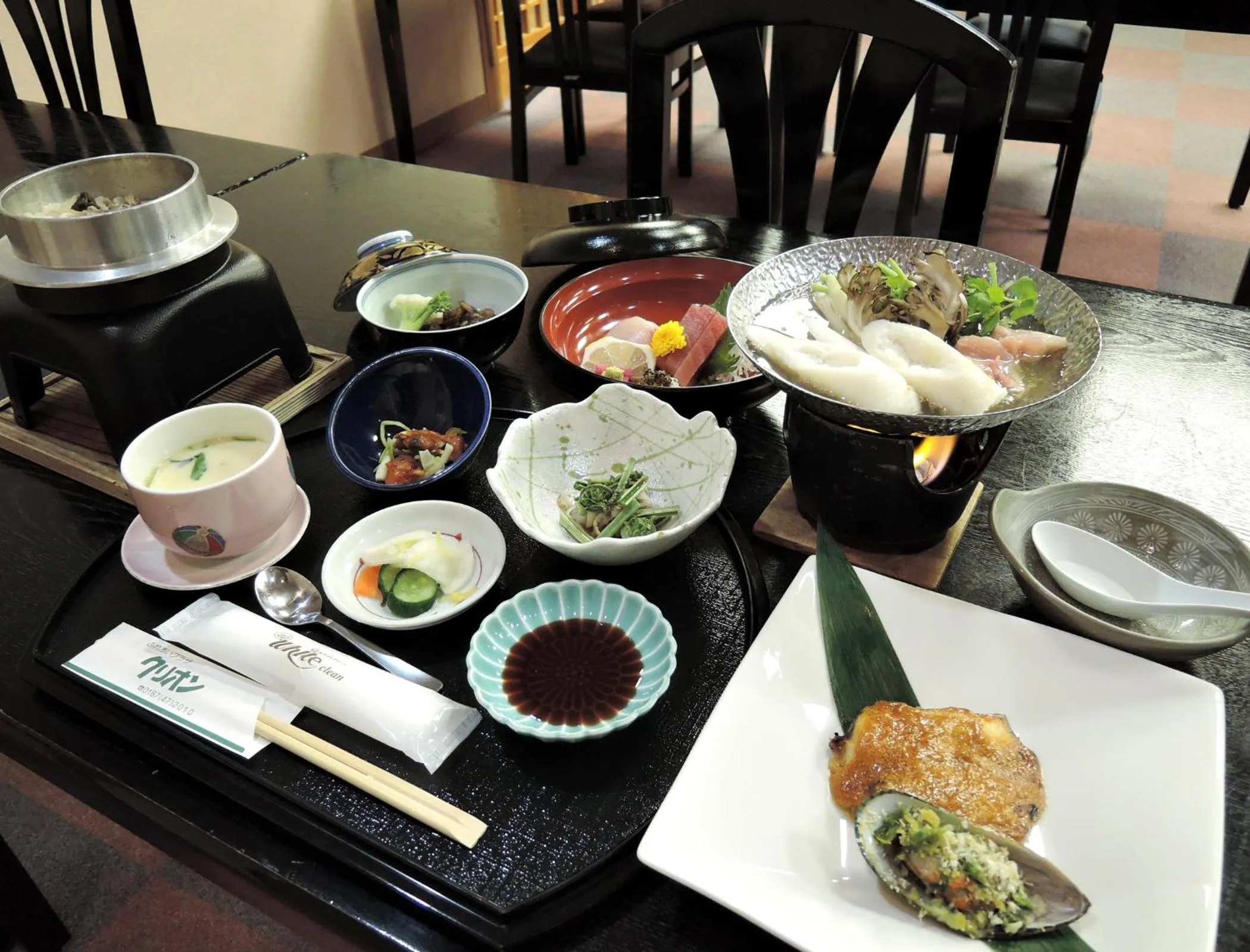 Dinner in Nishiki Onsen Kurion