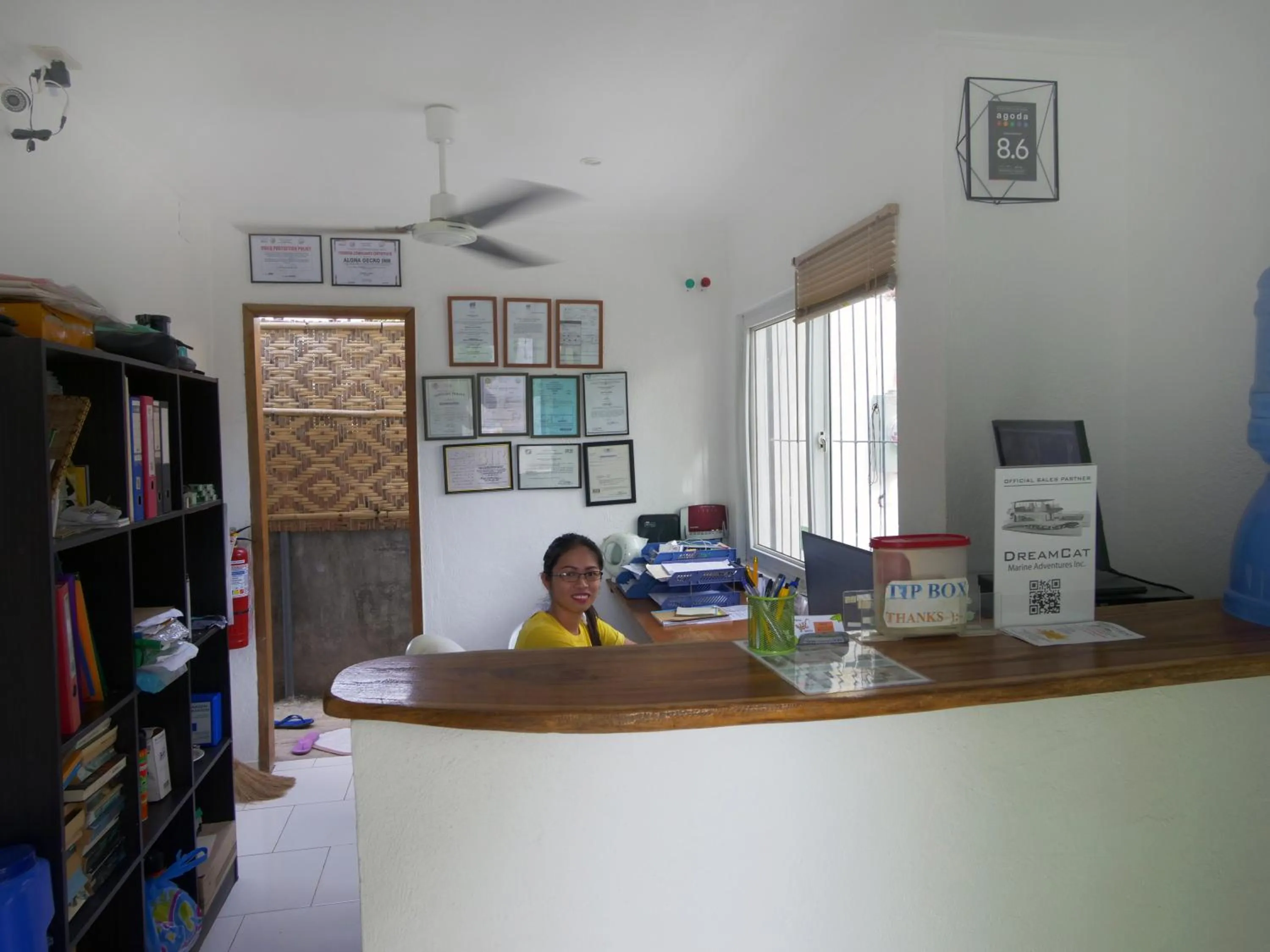 Lobby or reception in Alona Gecko Inn