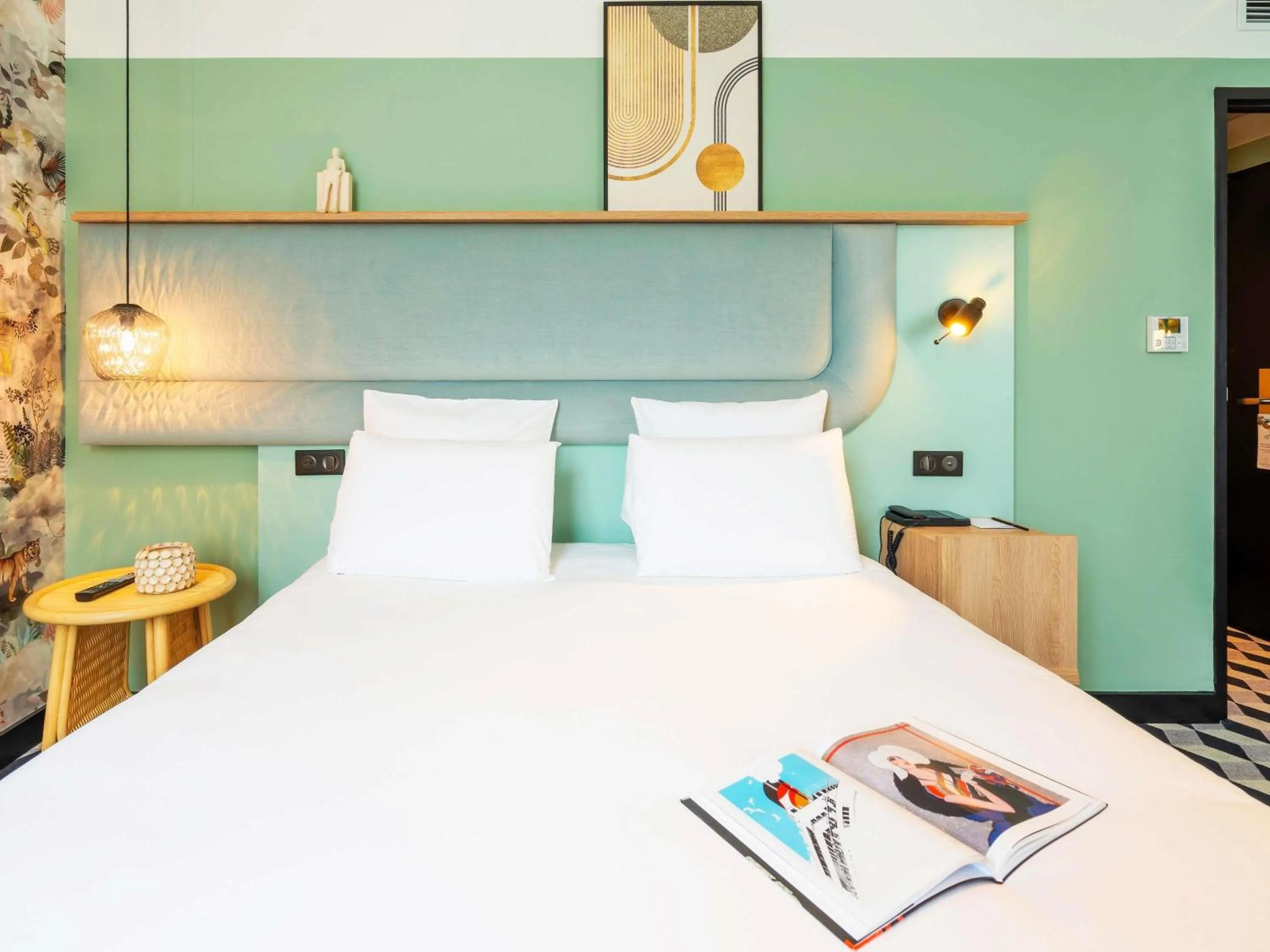 Bedroom, Bed in Le Splendid Hotel Lac D'Annecy - Handwritten Collection