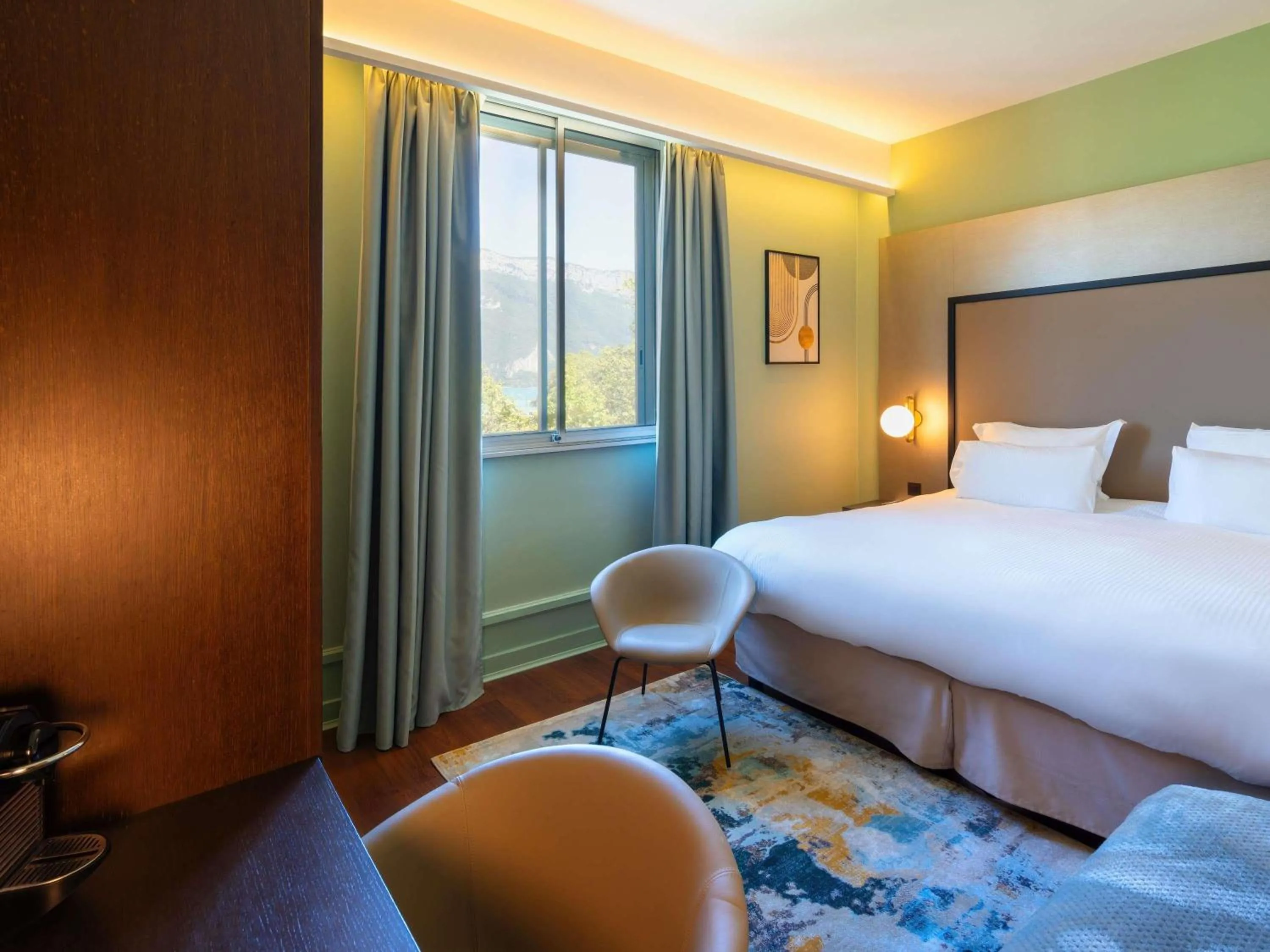 Bedroom, Bed in Le Splendid Hotel Lac D'Annecy - Handwritten Collection