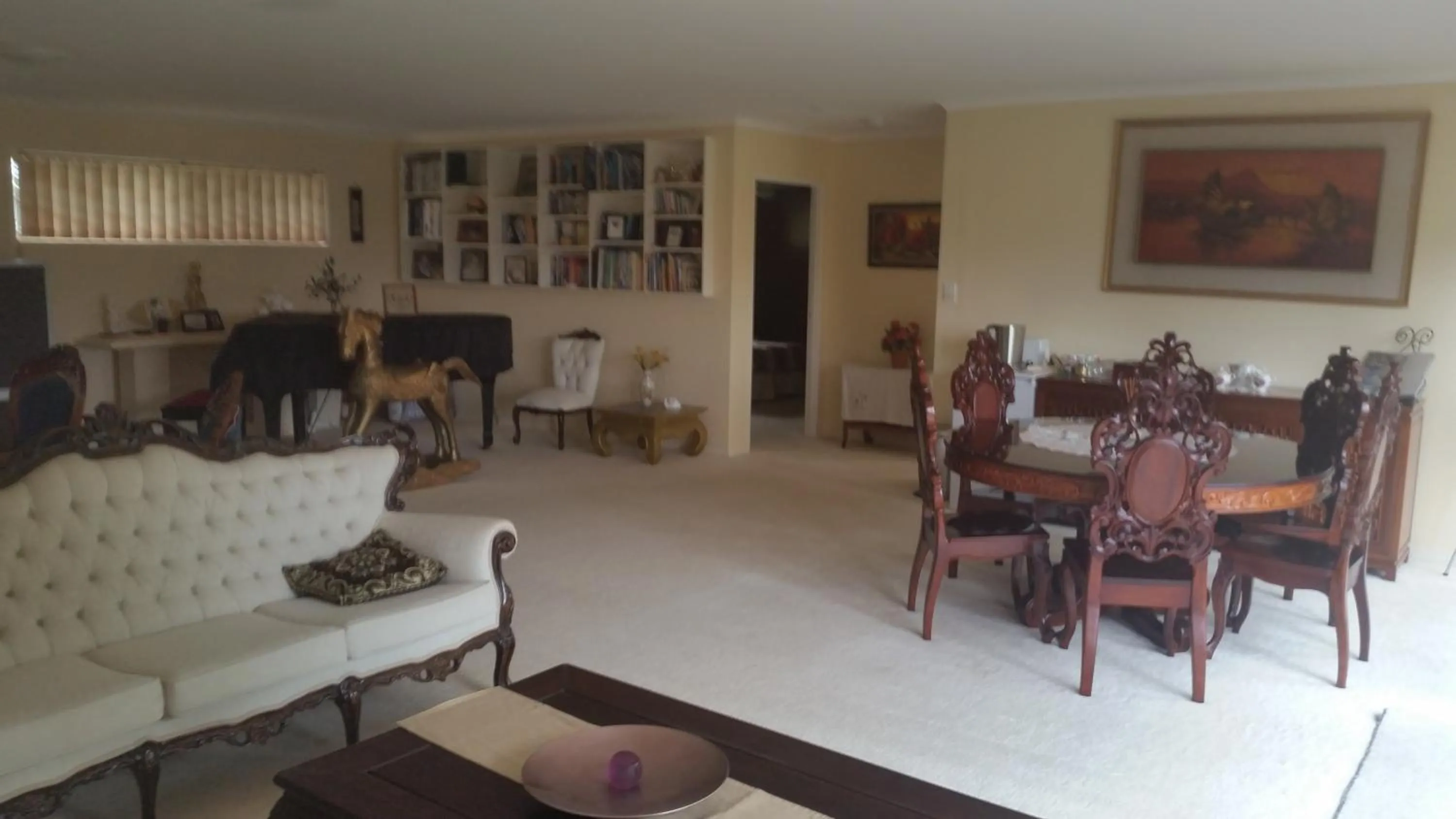 Library in Hilltop Hideaway